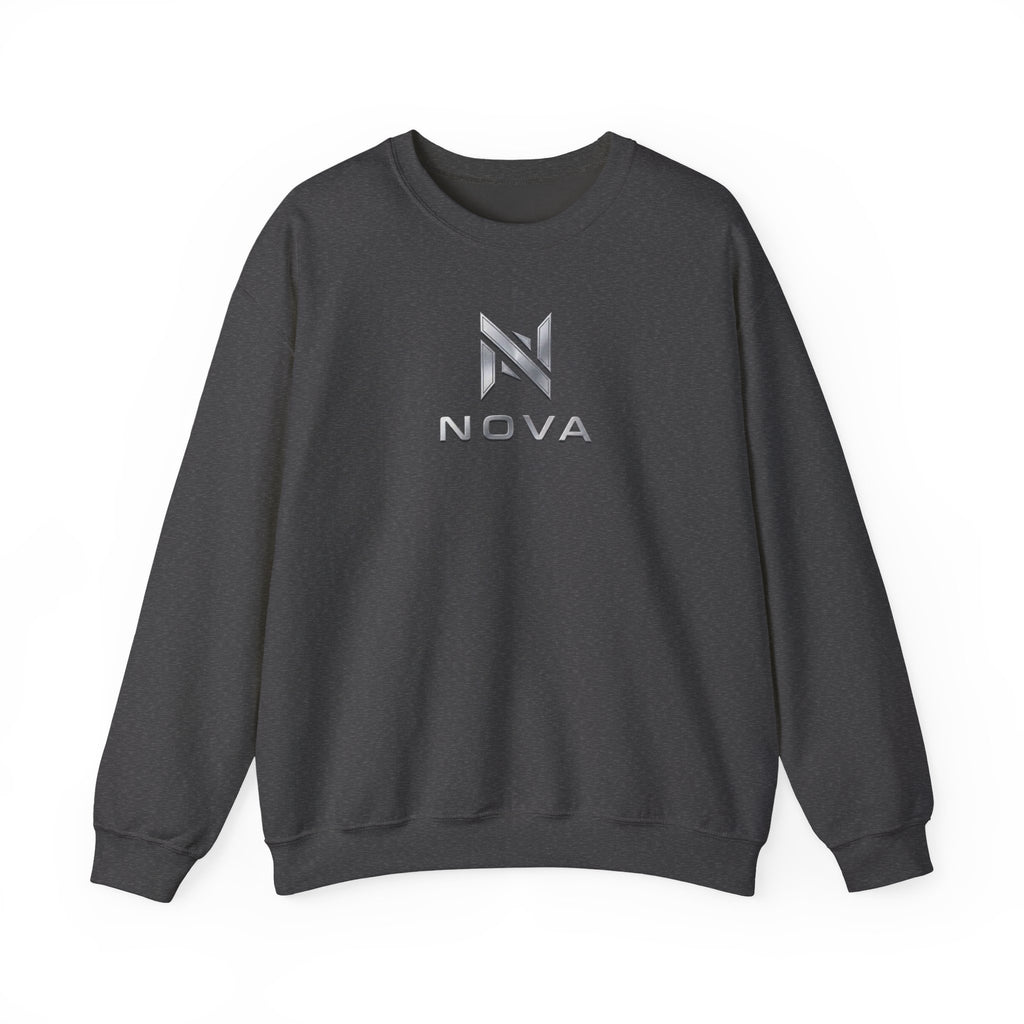 Nova  Crewneck Sweatshirt — Metallic Monogram Graphic