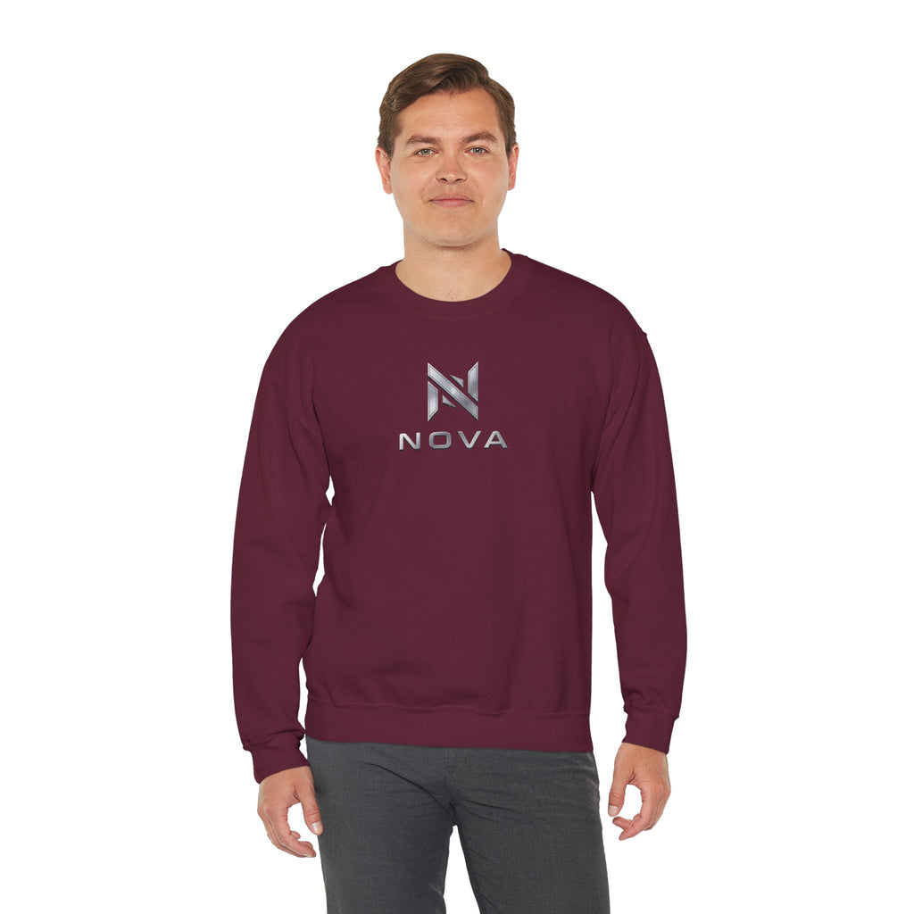 Nova  Crewneck Sweatshirt — Metallic Monogram Graphic