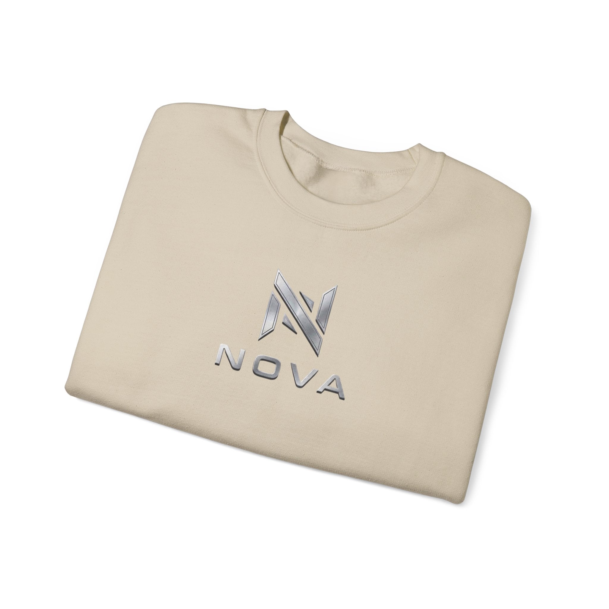 Nova  Crewneck Sweatshirt — Metallic Monogram Graphic