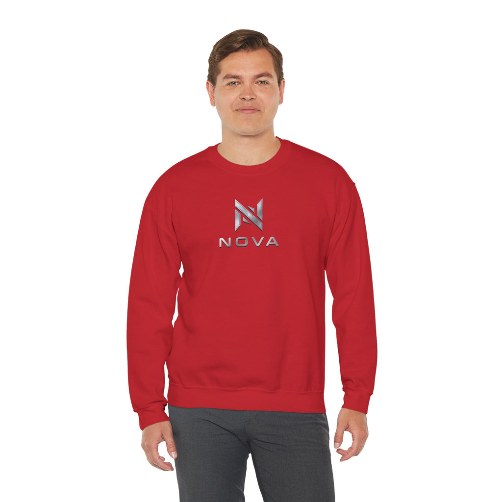 Nova  Crewneck Sweatshirt — Metallic Monogram Graphic