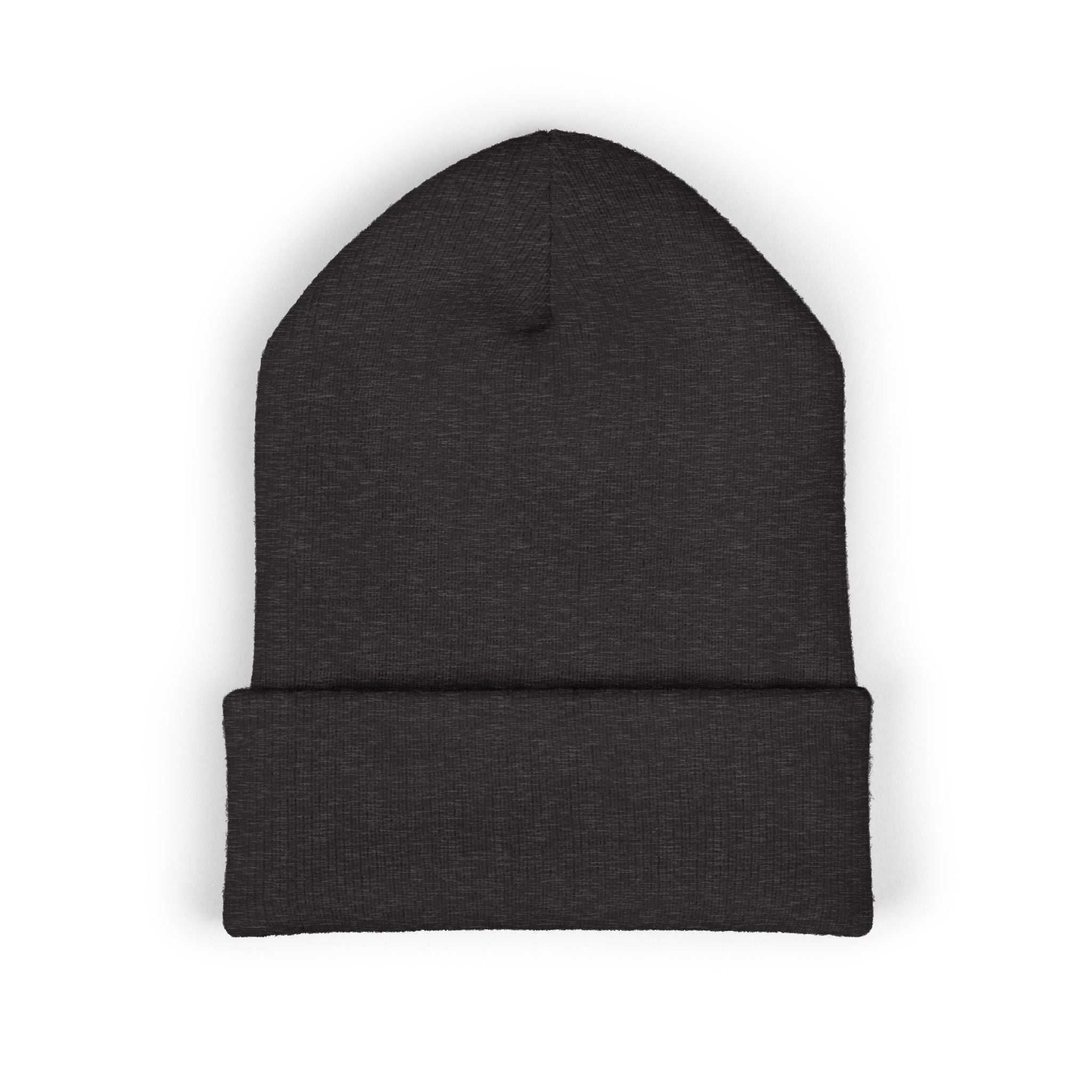 Embroidered Nova Cuffed Beanie — Classic Knit Winter Hat