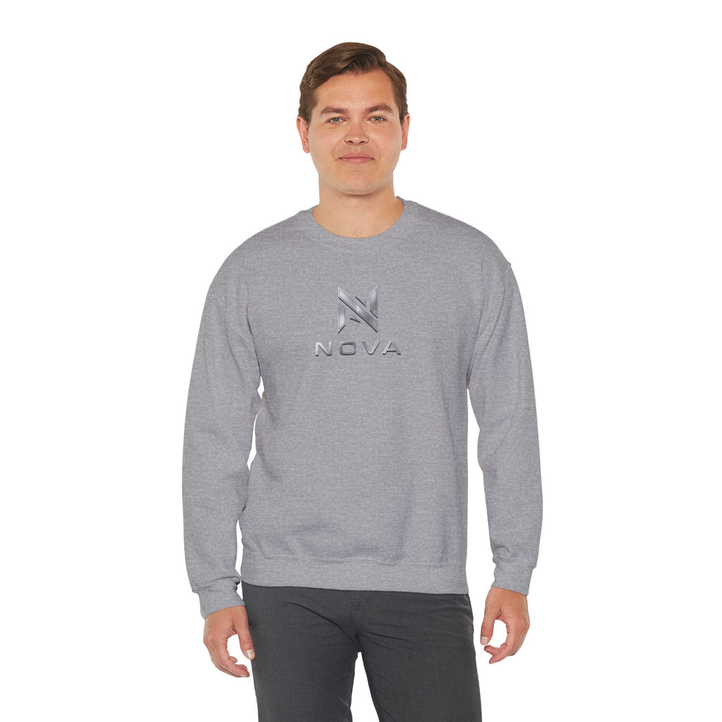 Nova  Crewneck Sweatshirt — Metallic Monogram Graphic