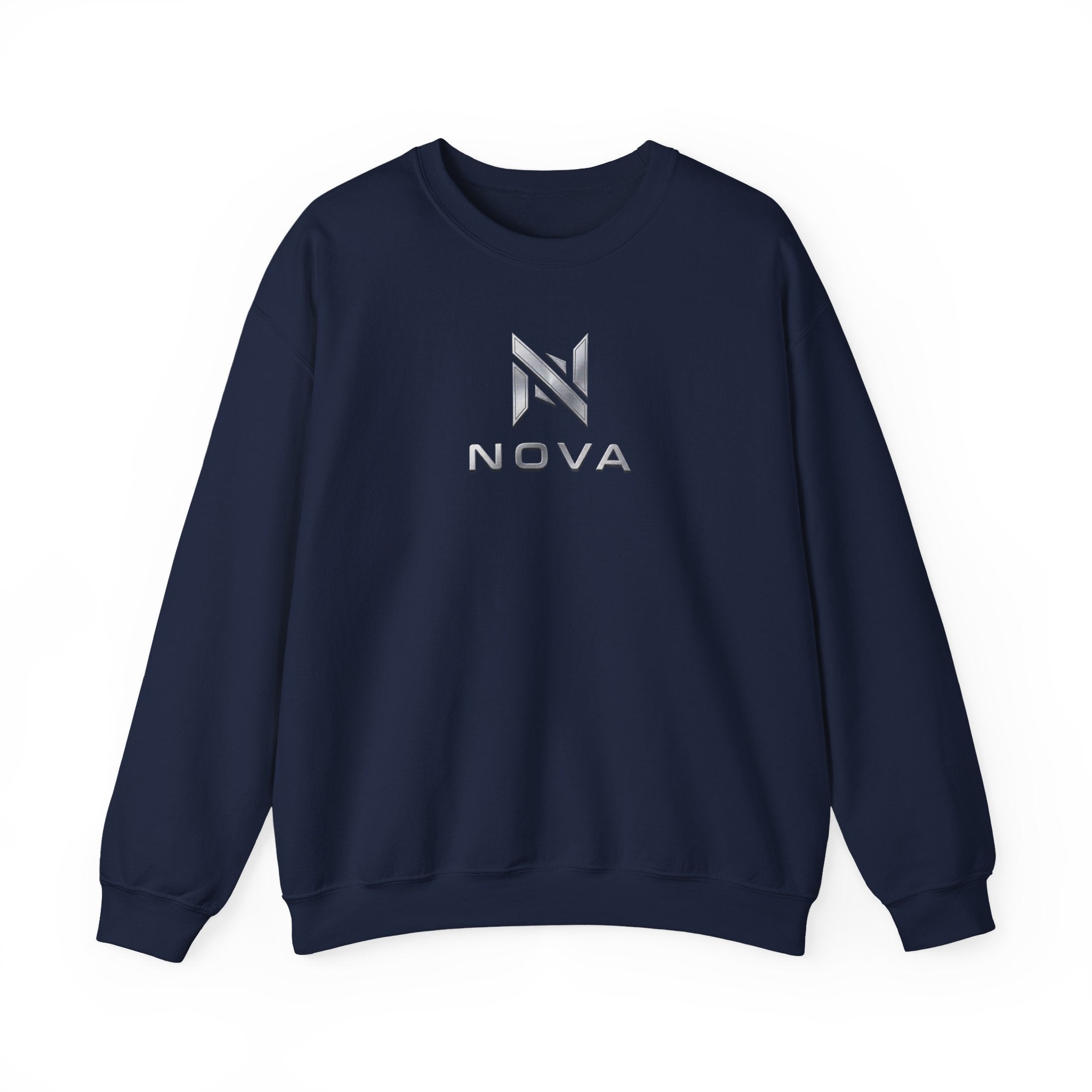 Nova  Crewneck Sweatshirt — Metallic Monogram Graphic
