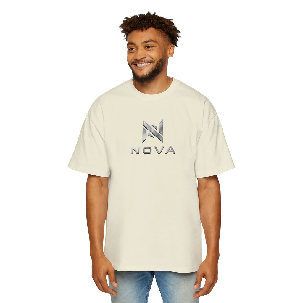 Nova  Tee — Minimalist Men's Oversized White T-Shirt