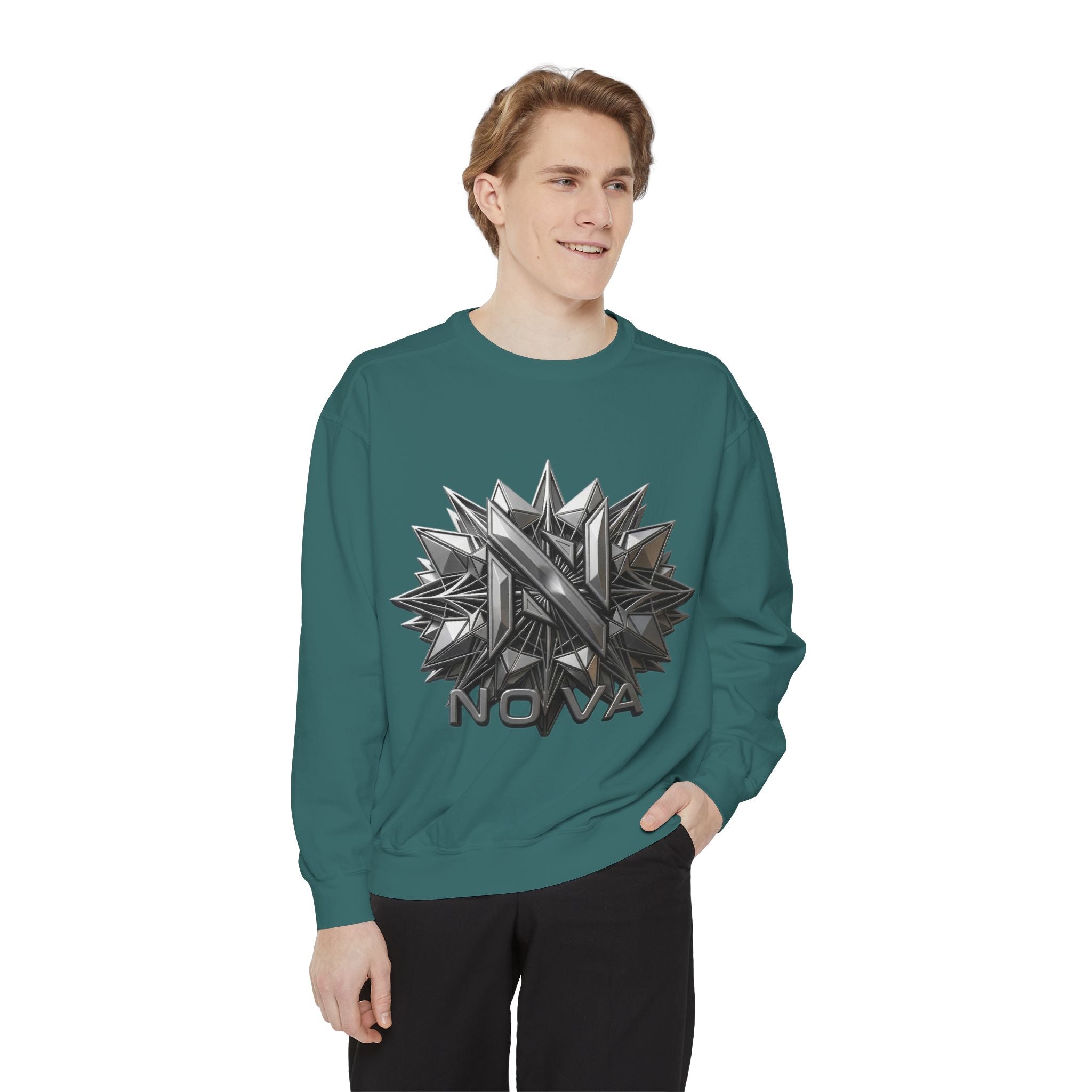 Nova Geometric Star Crewneck Sweatshirt