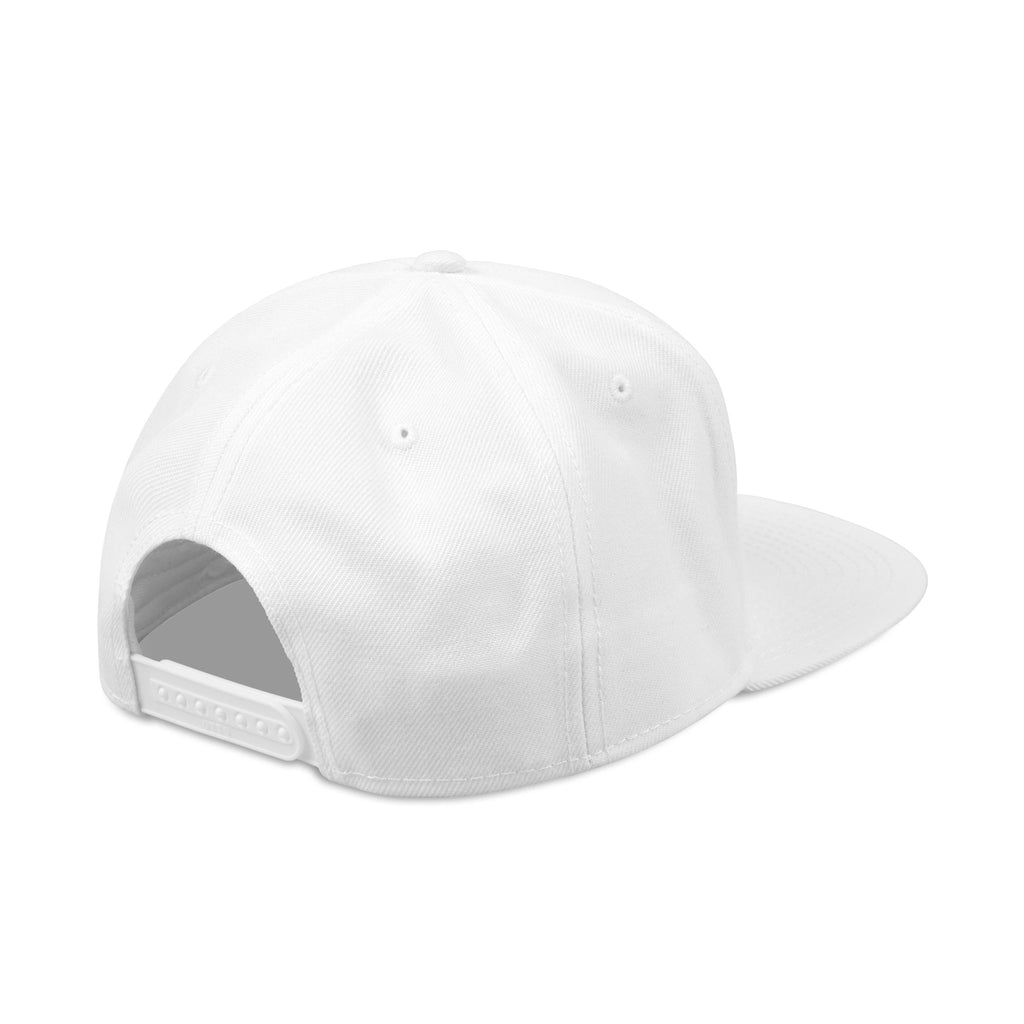 Embroidered Nova Snapback Hat – Black/Charcoal Flat Brim Cap