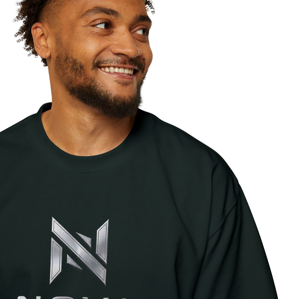 Nova  Tee — Minimalist Men's Oversized White T-Shirt