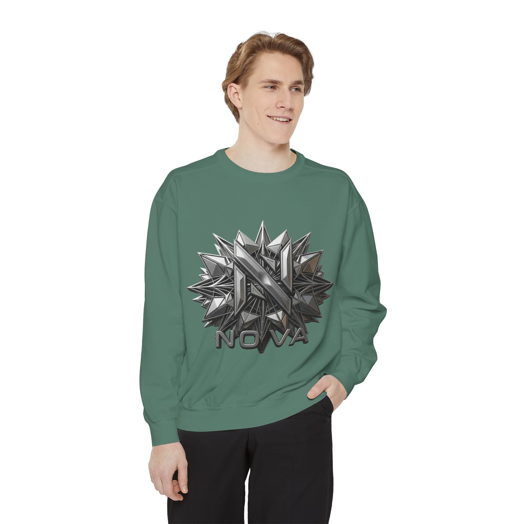 Nova Geometric Star Crewneck Sweatshirt