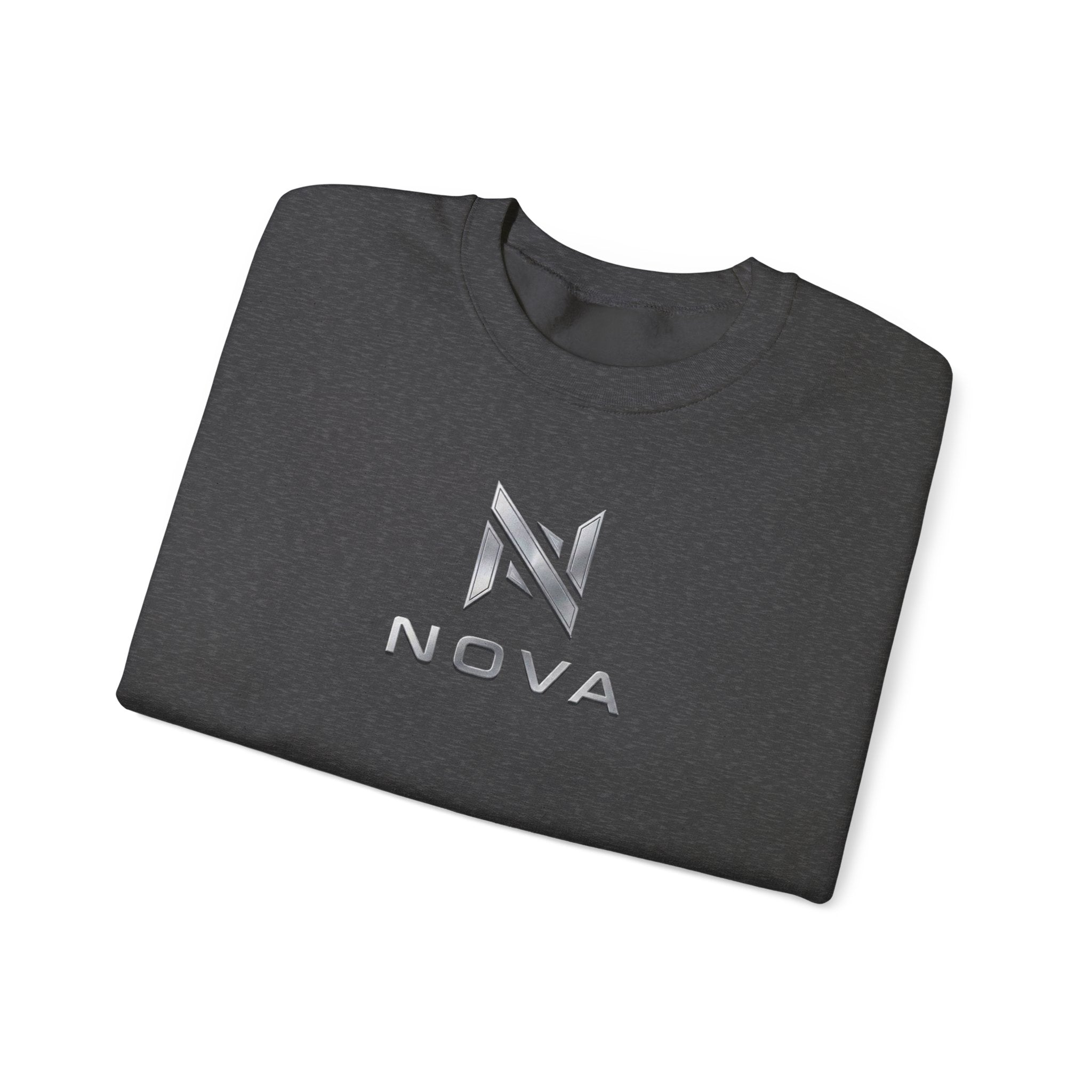 Nova  Crewneck Sweatshirt — Metallic Monogram Graphic