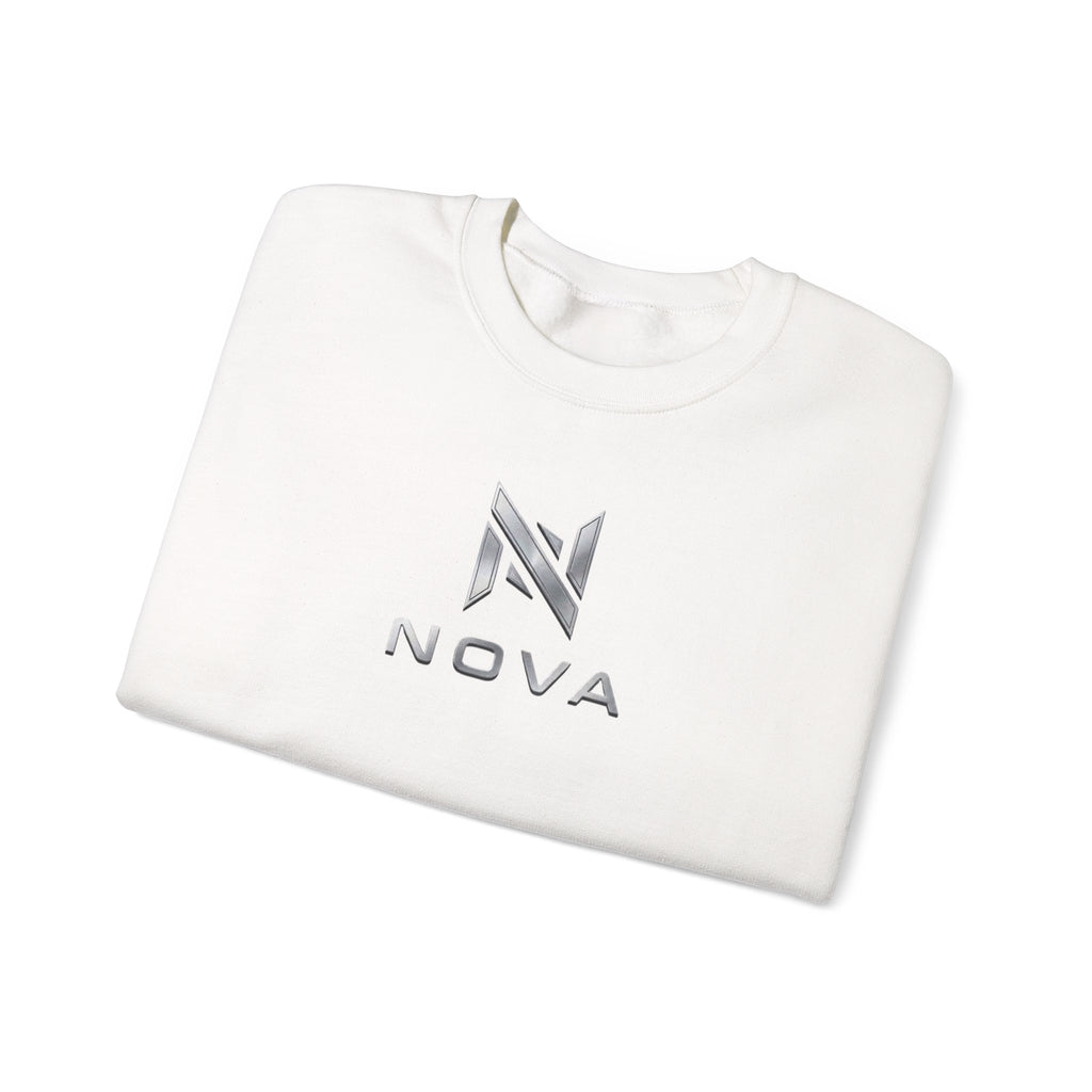 Nova  Crewneck Sweatshirt — Metallic Monogram Graphic