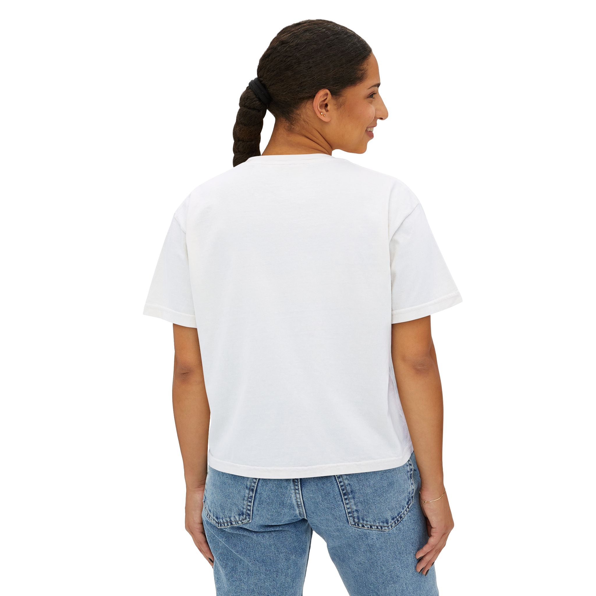 Nova Logo Women's Boxy Tee - Minimalist Graphic Crop T-Shirt