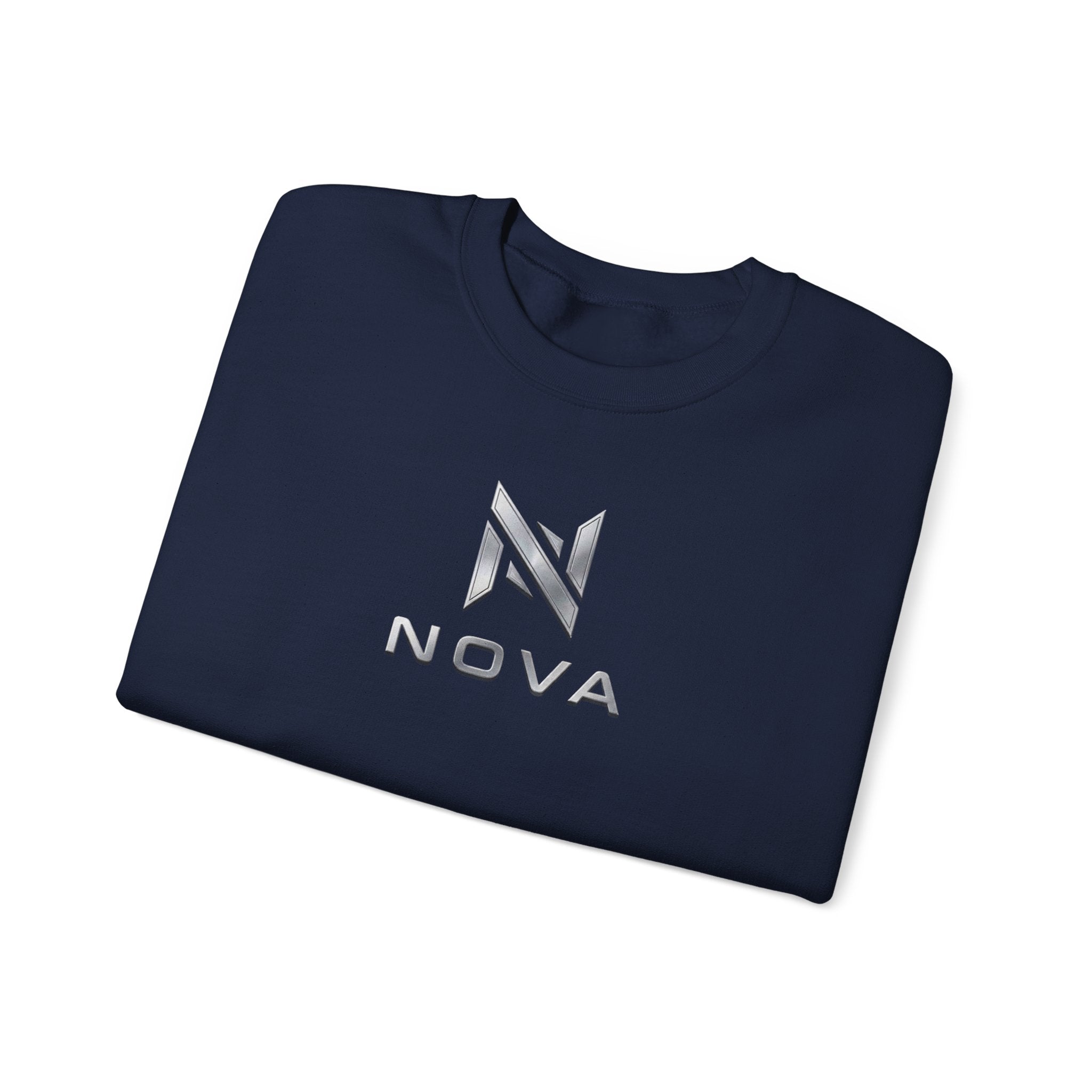 Nova  Crewneck Sweatshirt — Metallic Monogram Graphic