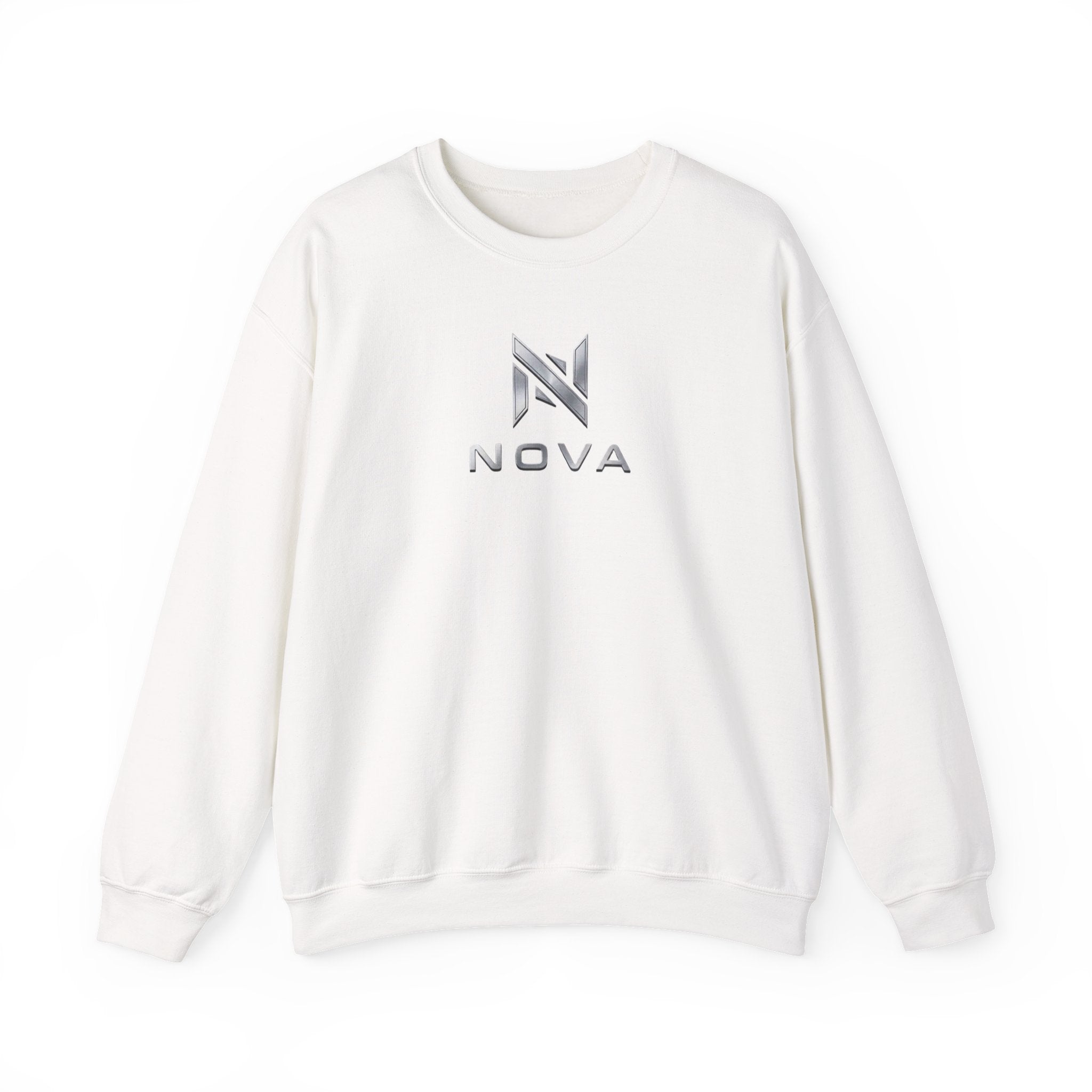 Nova  Crewneck Sweatshirt — Metallic Monogram Graphic