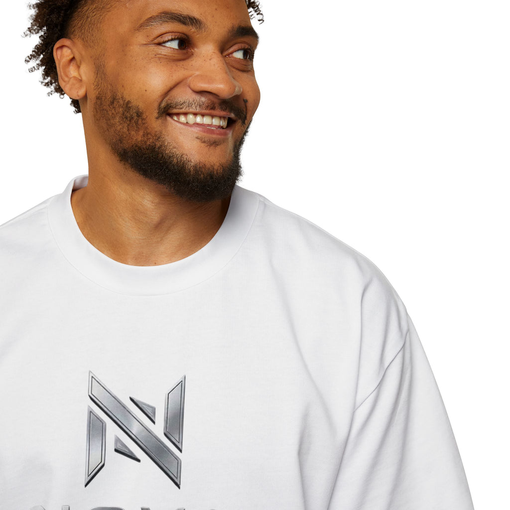 Nova  Tee — Minimalist Men's Oversized White T-Shirt