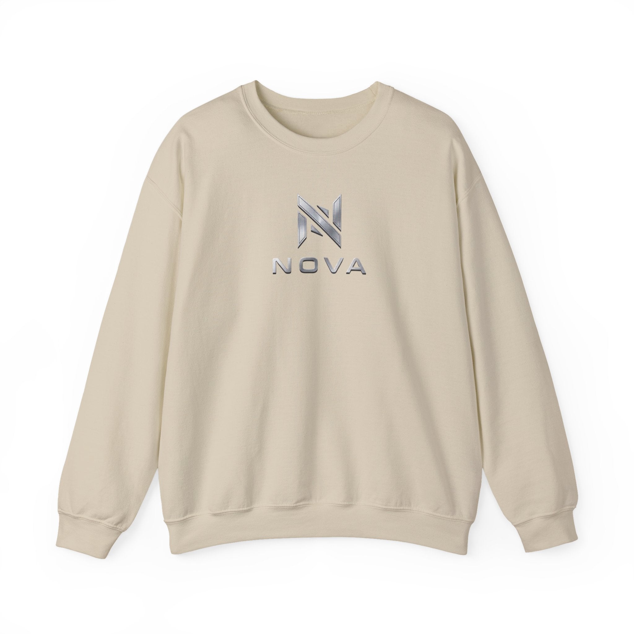Nova  Crewneck Sweatshirt — Metallic Monogram Graphic