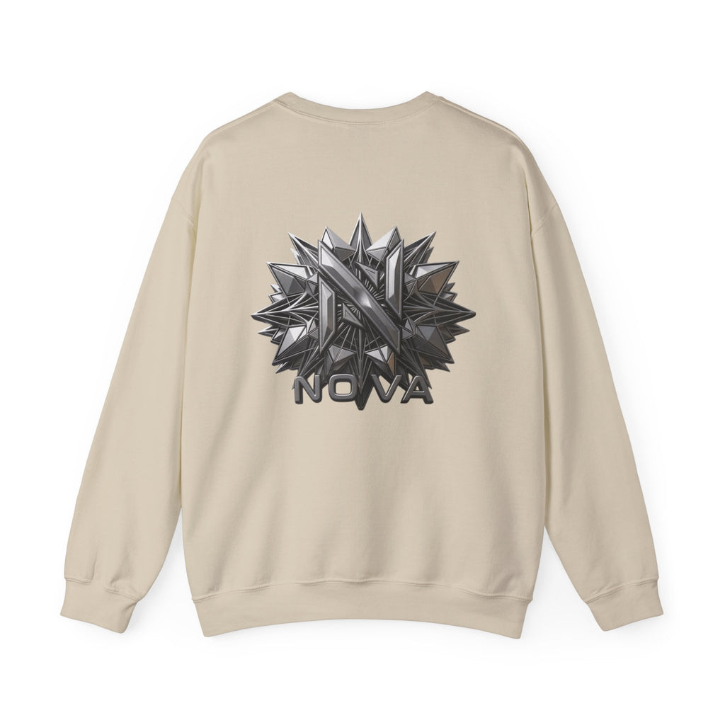 Nova  Crewneck Sweatshirt — Metallic Monogram Graphic