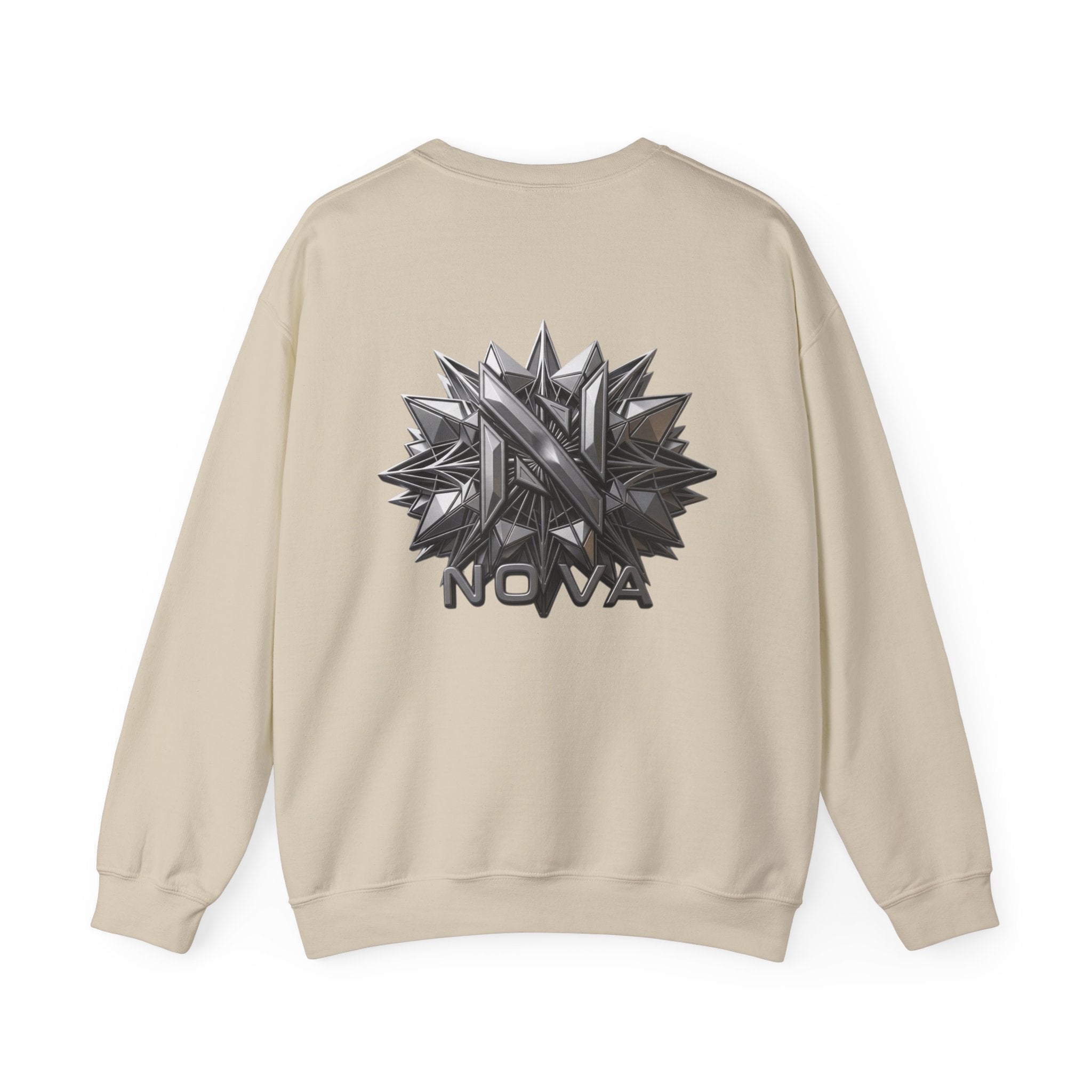 Nova  Crewneck Sweatshirt — Metallic Monogram Graphic
