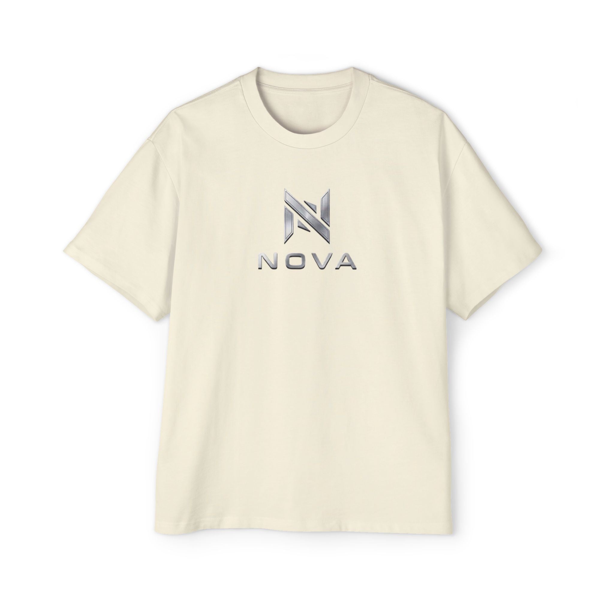 Nova  Tee — Minimalist Men's Oversized White T-Shirt
