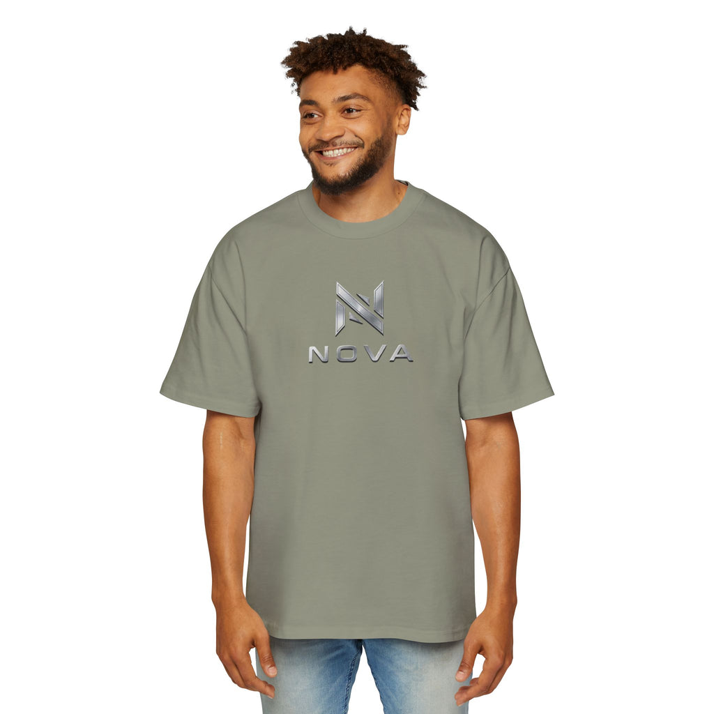 Nova  Tee — Minimalist Men's Oversized White T-Shirt