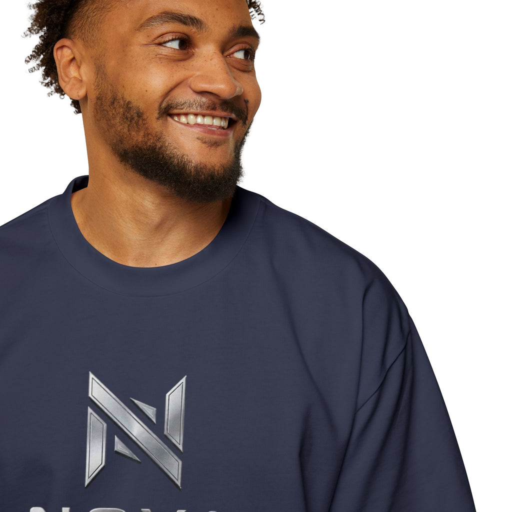 Nova  Tee — Minimalist Men's Oversized White T-Shirt