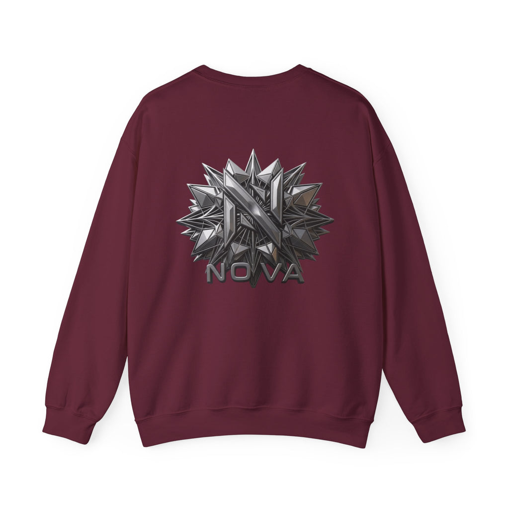 Nova  Crewneck Sweatshirt — Metallic Monogram Graphic