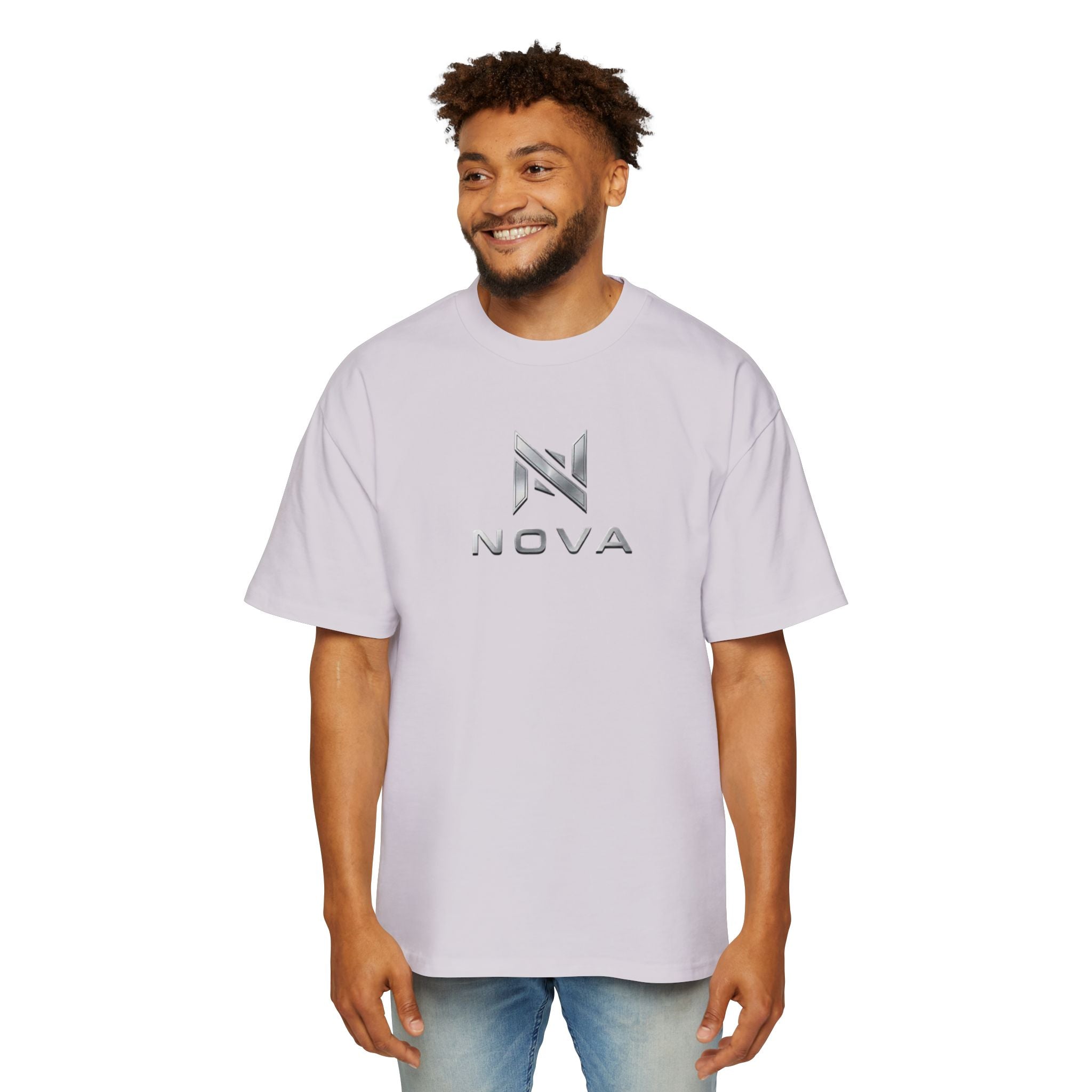 Nova  Tee — Minimalist Men's Oversized White T-Shirt