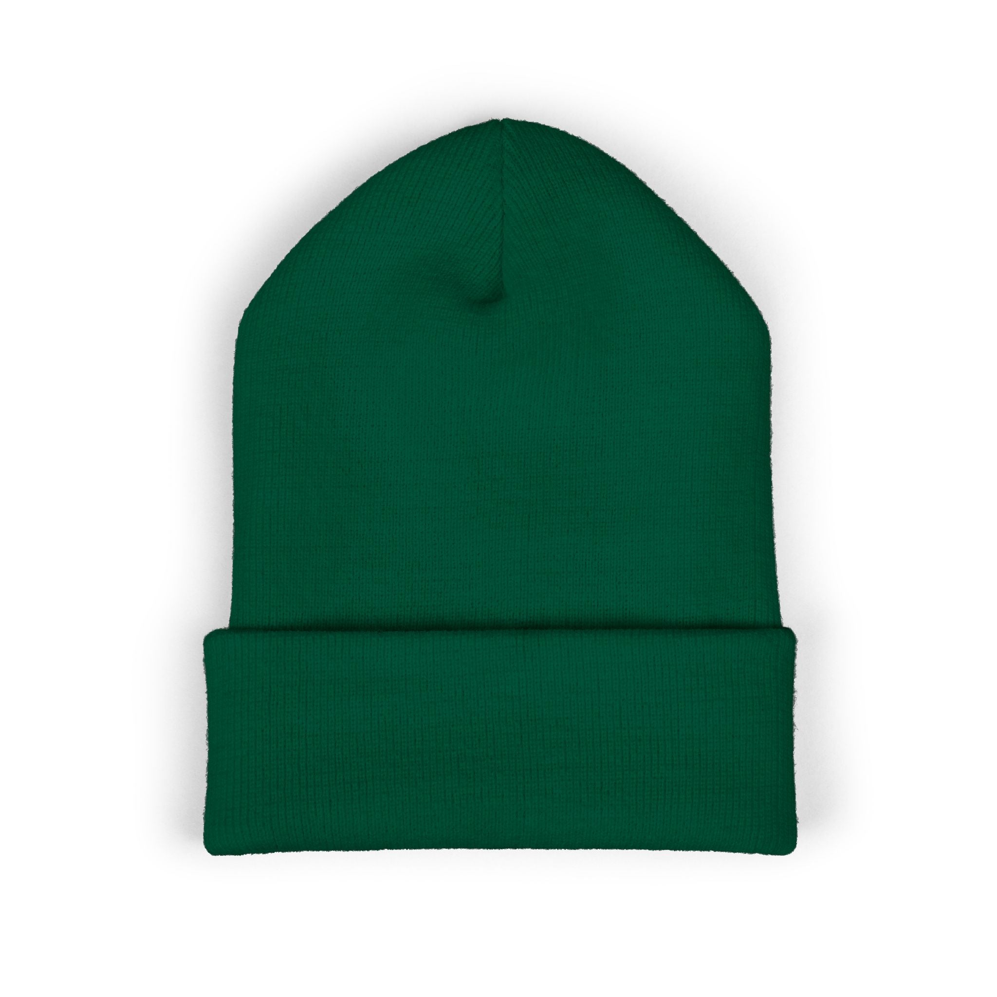 Embroidered Nova Cuffed Beanie — Classic Knit Winter Hat