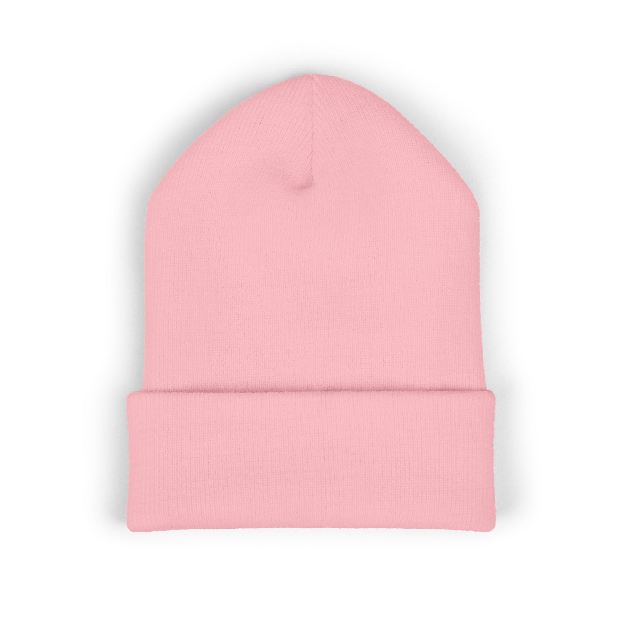 Embroidered Nova Cuffed Beanie — Classic Knit Winter Hat