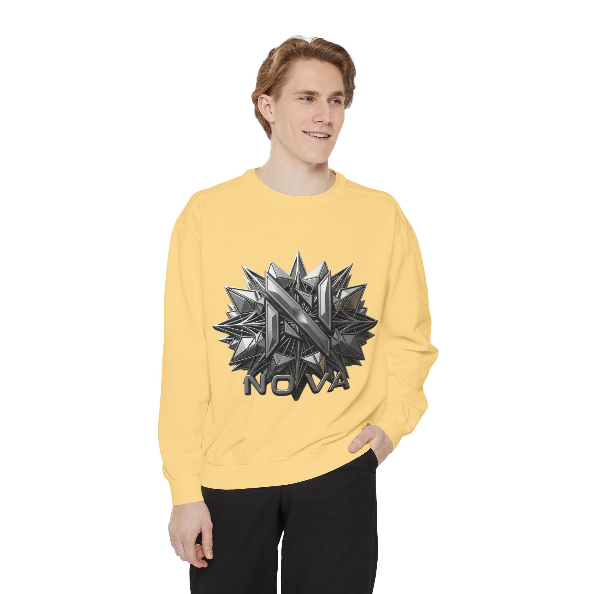 Nova Geometric Star Crewneck Sweatshirt