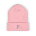 Embroidered Nova Cuffed Beanie — Classic Knit Winter Hat