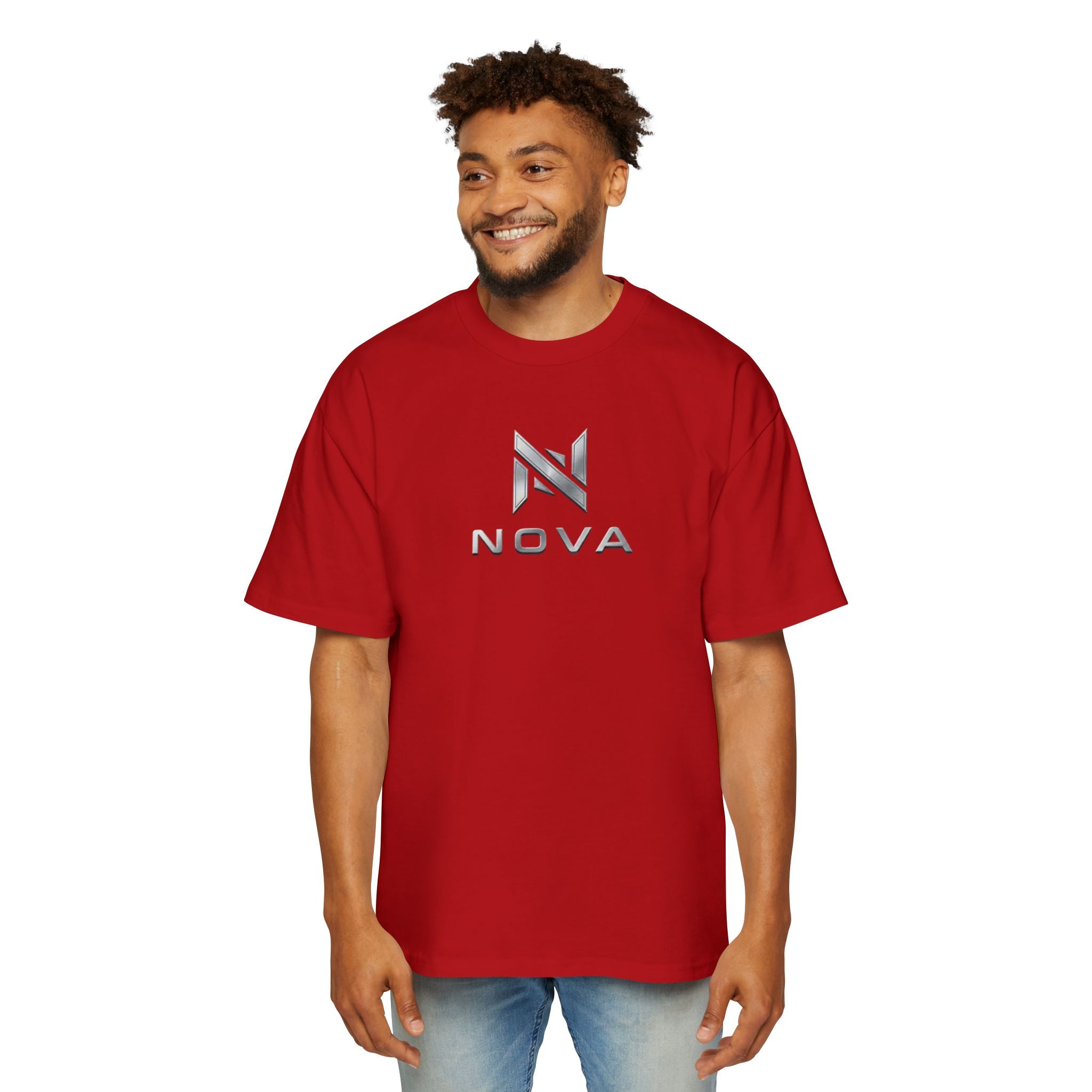 Nova  Tee — Minimalist Men's Oversized White T-Shirt