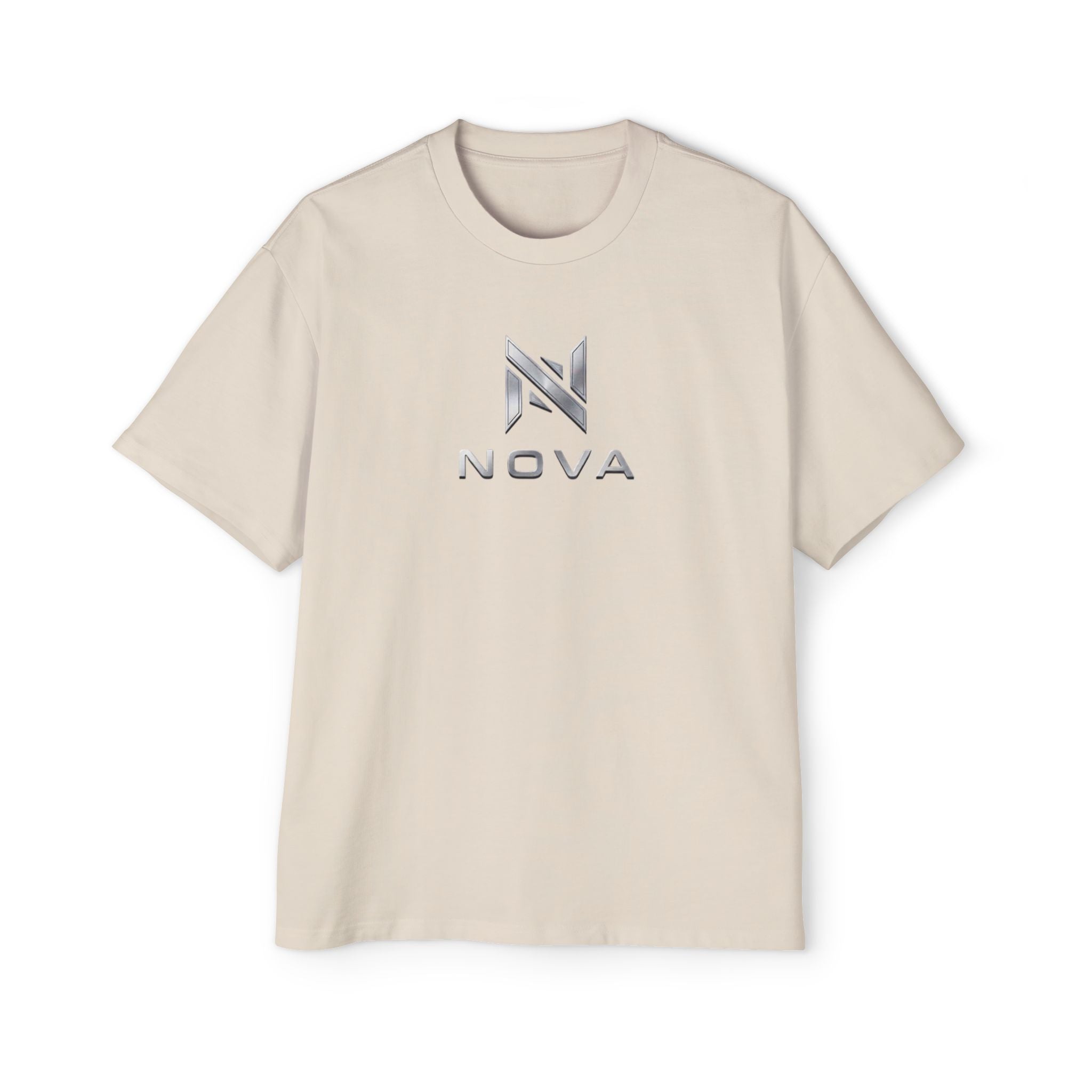 Nova  Tee — Minimalist Men's Oversized White T-Shirt