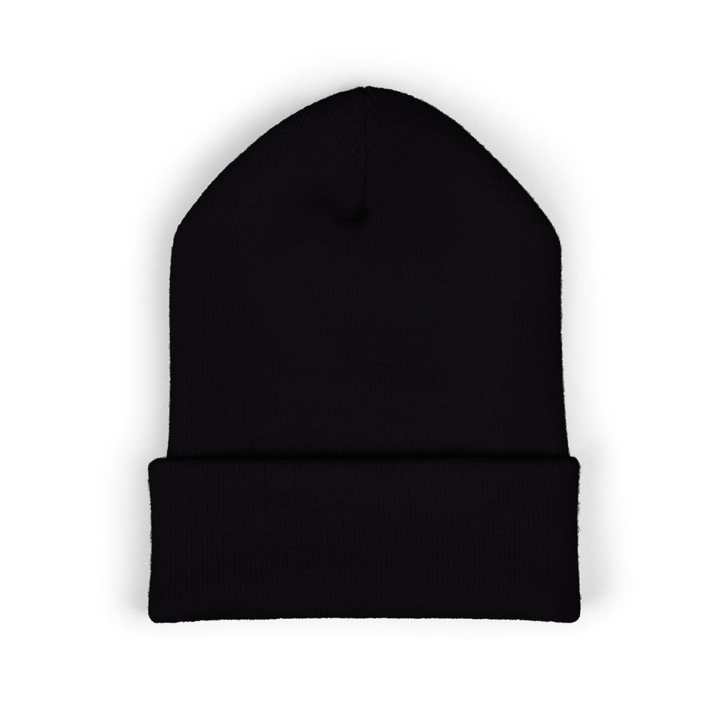Embroidered Nova Cuffed Beanie — Classic Knit Winter Hat