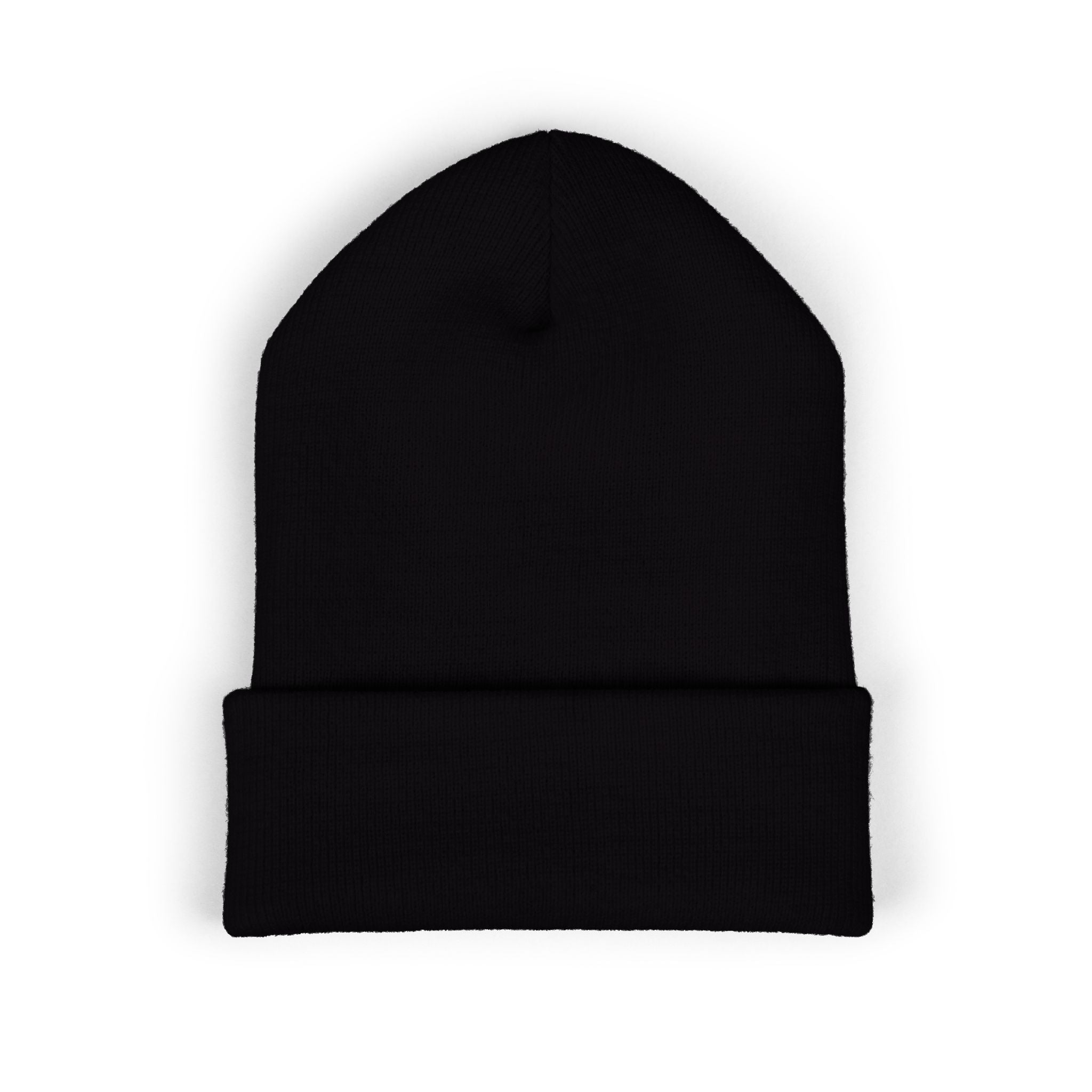 Embroidered Nova Cuffed Beanie — Classic Knit Winter Hat