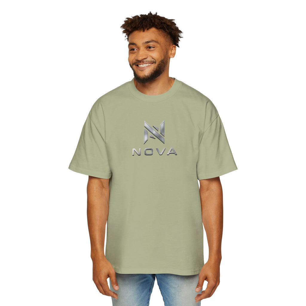 Nova  Tee — Minimalist Men's Oversized White T-Shirt