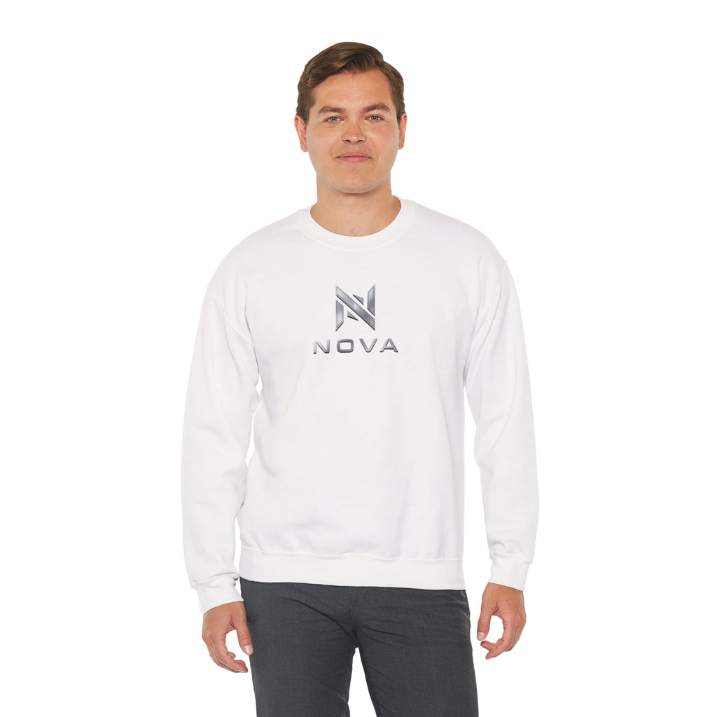 Nova  Crewneck Sweatshirt — Metallic Monogram Graphic