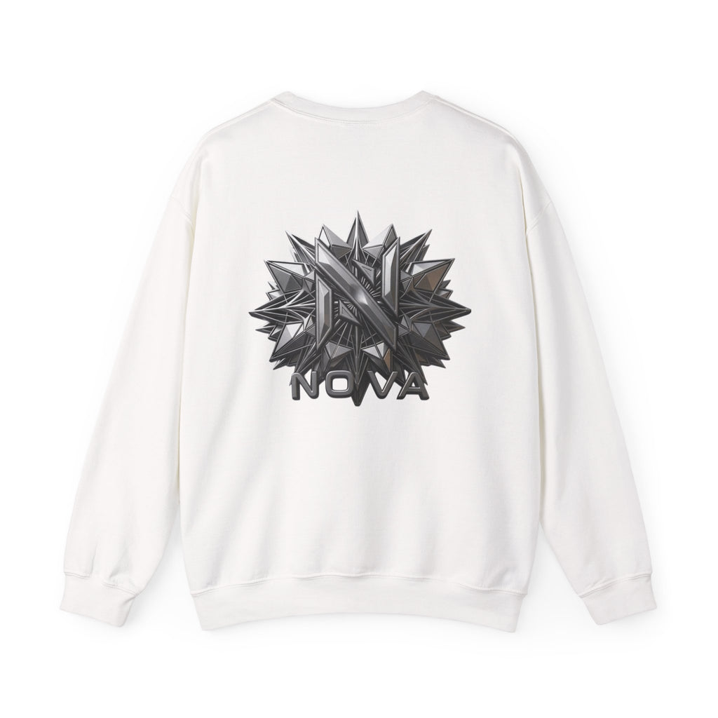 Nova  Crewneck Sweatshirt — Metallic Monogram Graphic