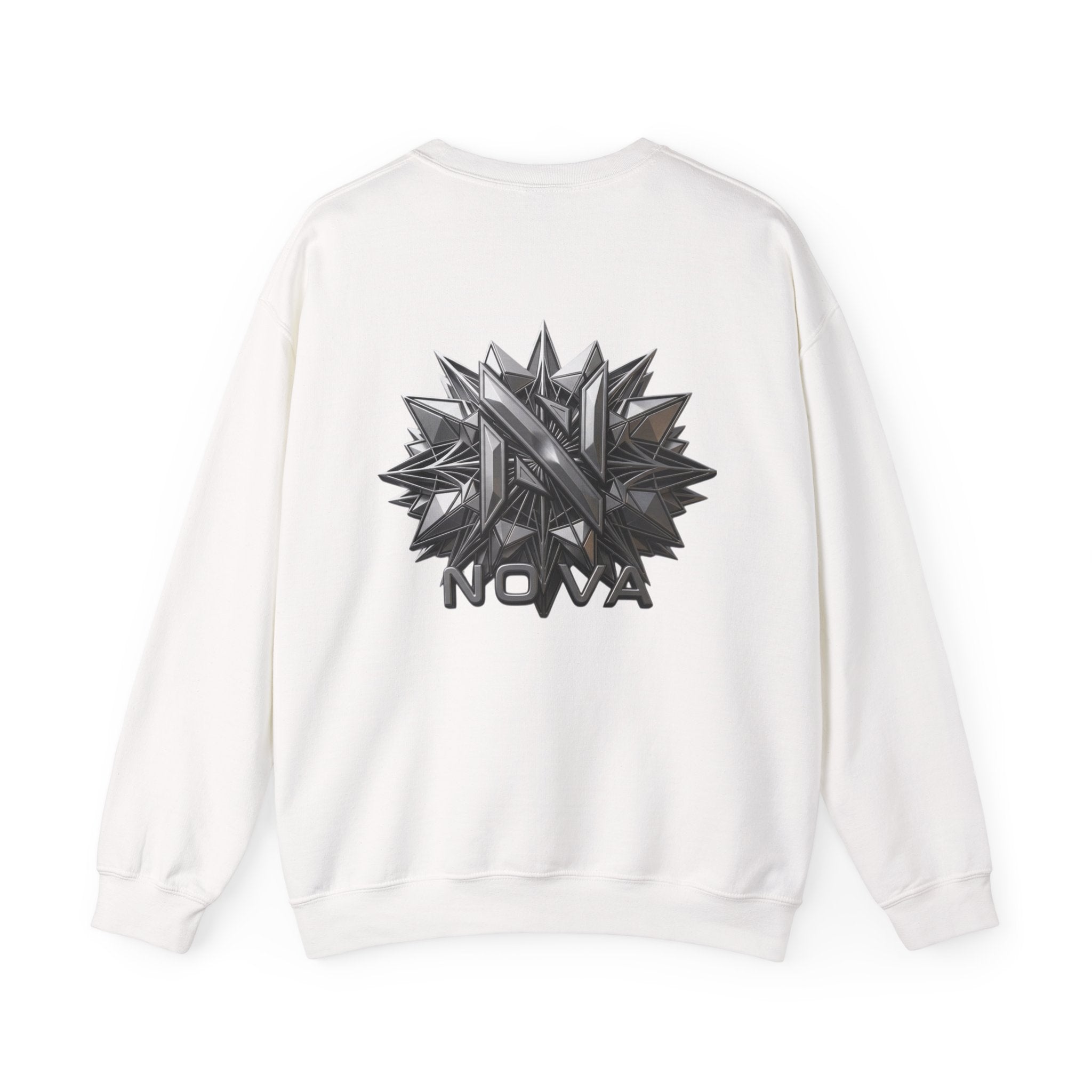 Nova  Crewneck Sweatshirt — Metallic Monogram Graphic