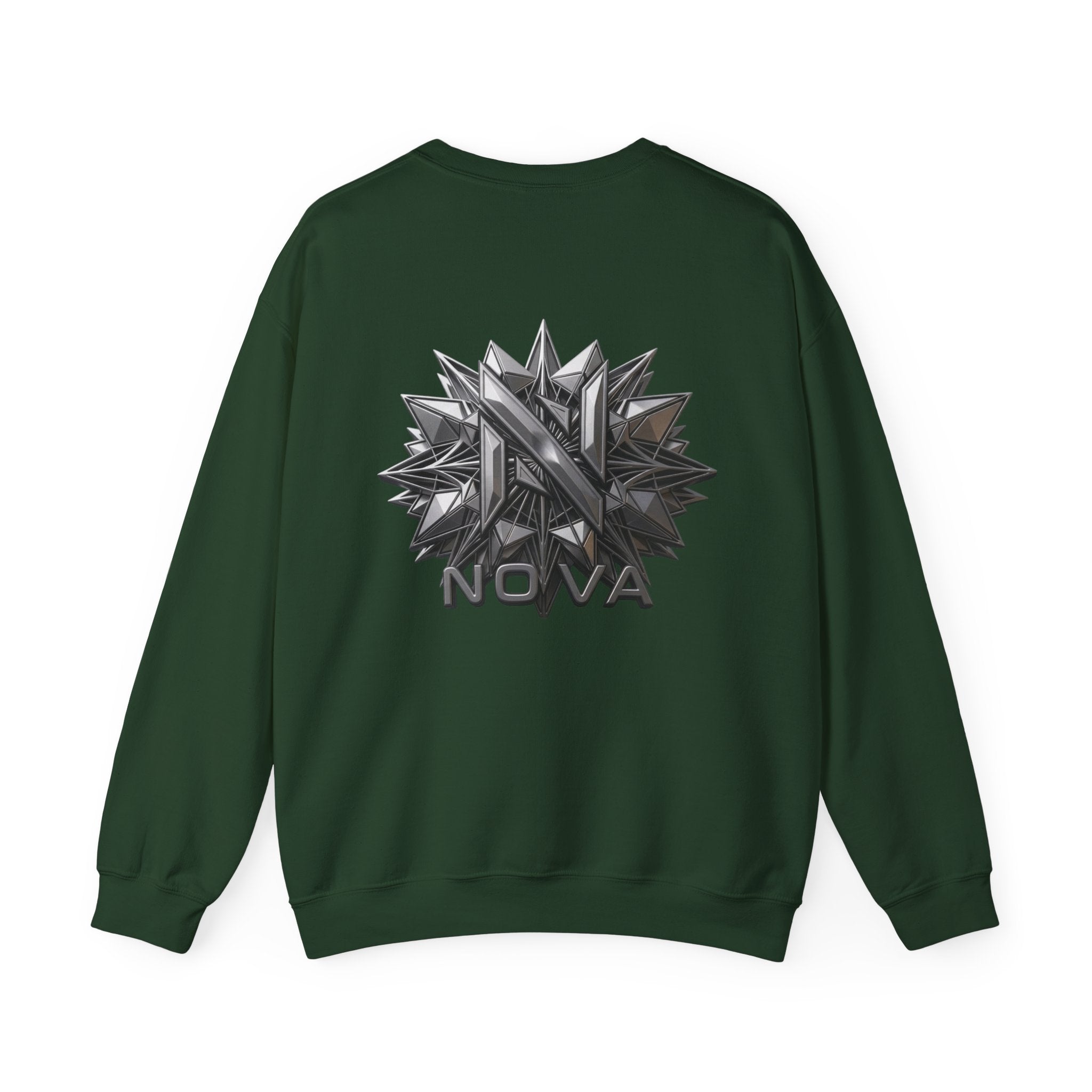 Nova  Crewneck Sweatshirt — Metallic Monogram Graphic