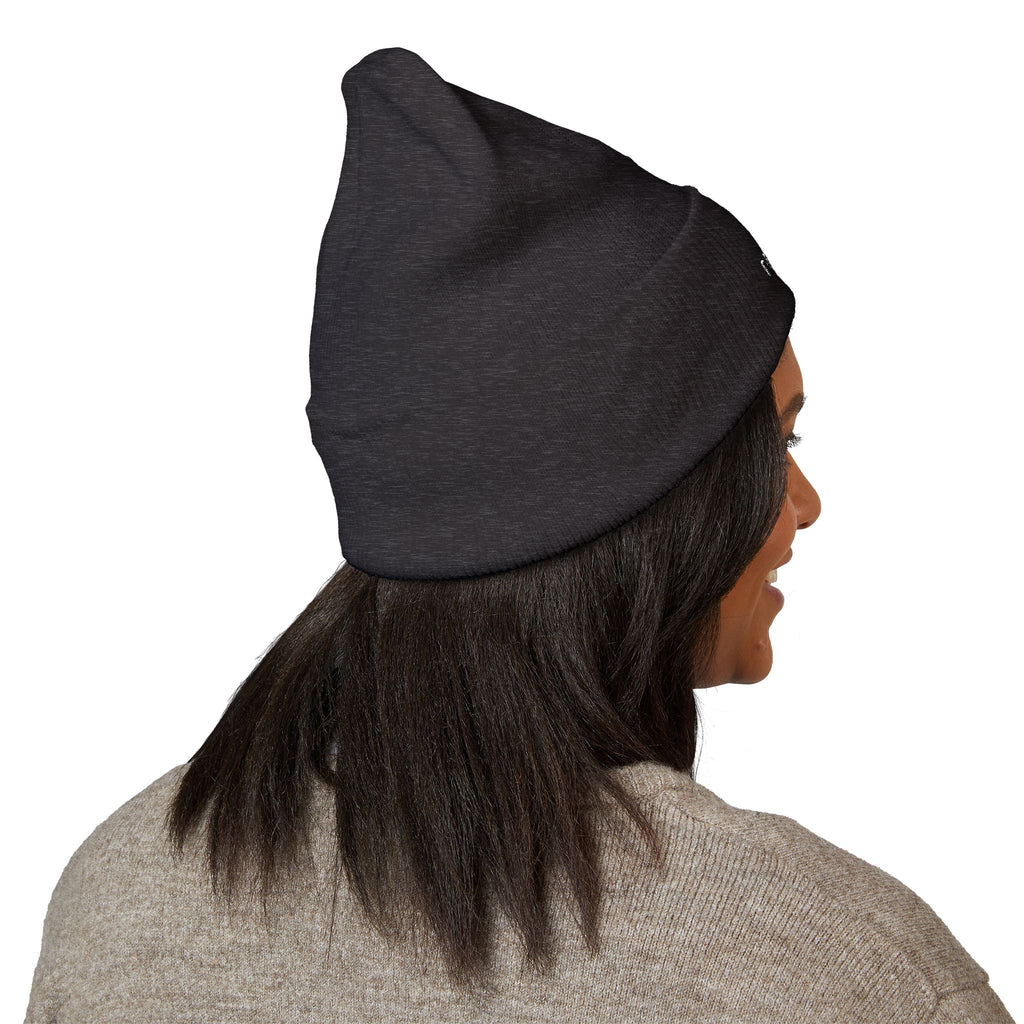 Embroidered Nova Cuffed Beanie — Classic Knit Winter Hat