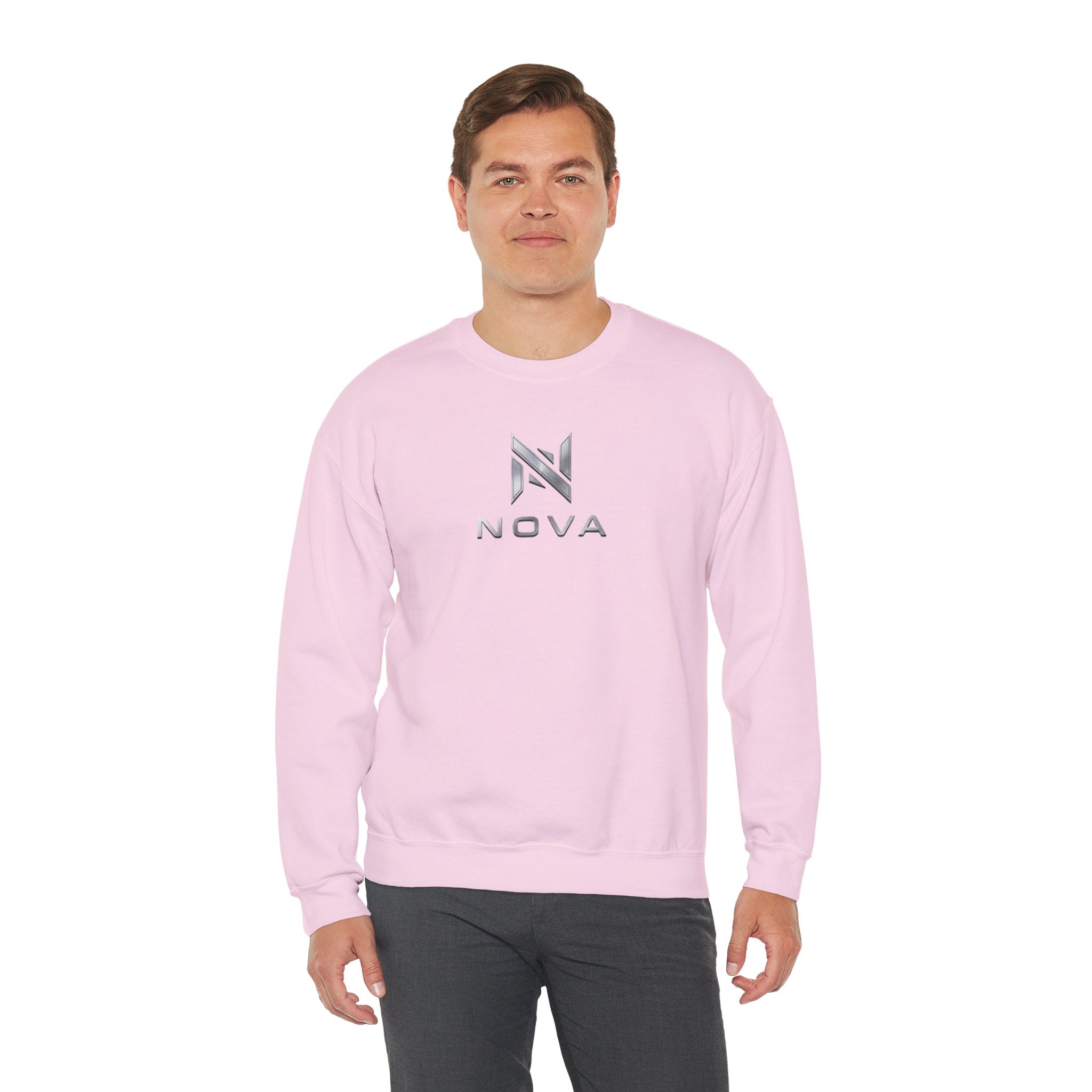 Nova  Crewneck Sweatshirt — Metallic Monogram Graphic