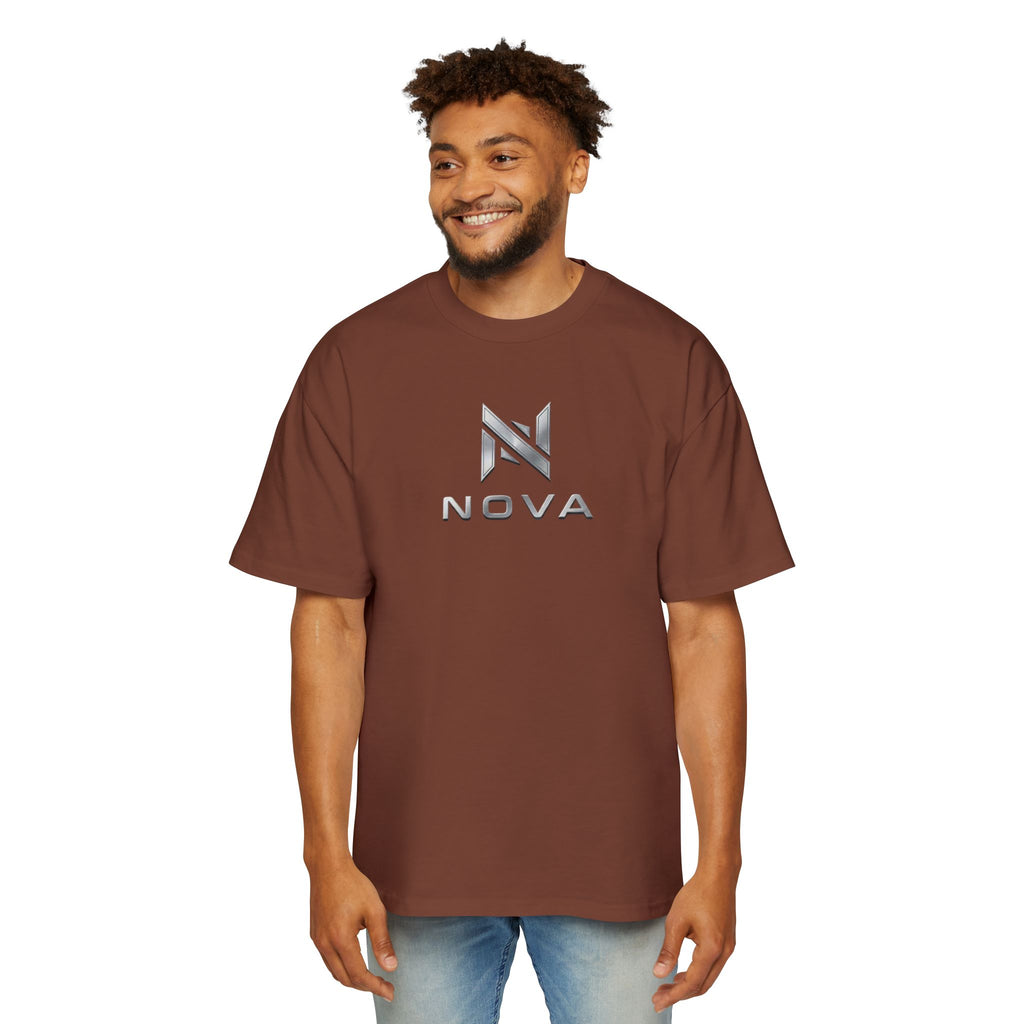Nova  Tee — Minimalist Men's Oversized White T-Shirt