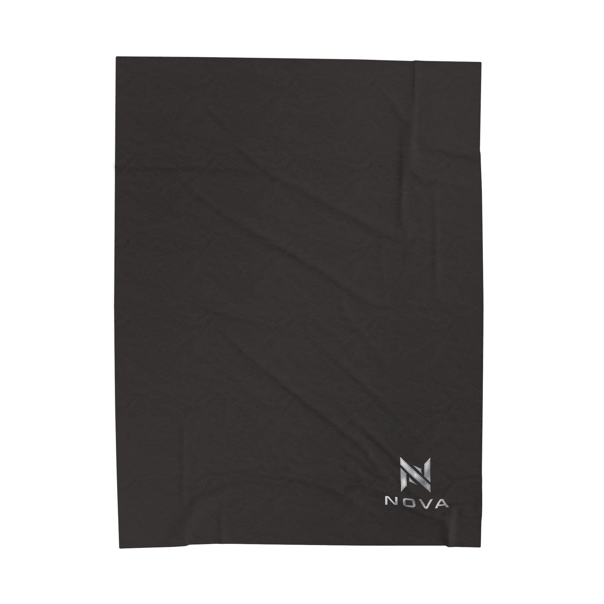 Plush Blanket — Minimal Nova Logo Velveteen Throw