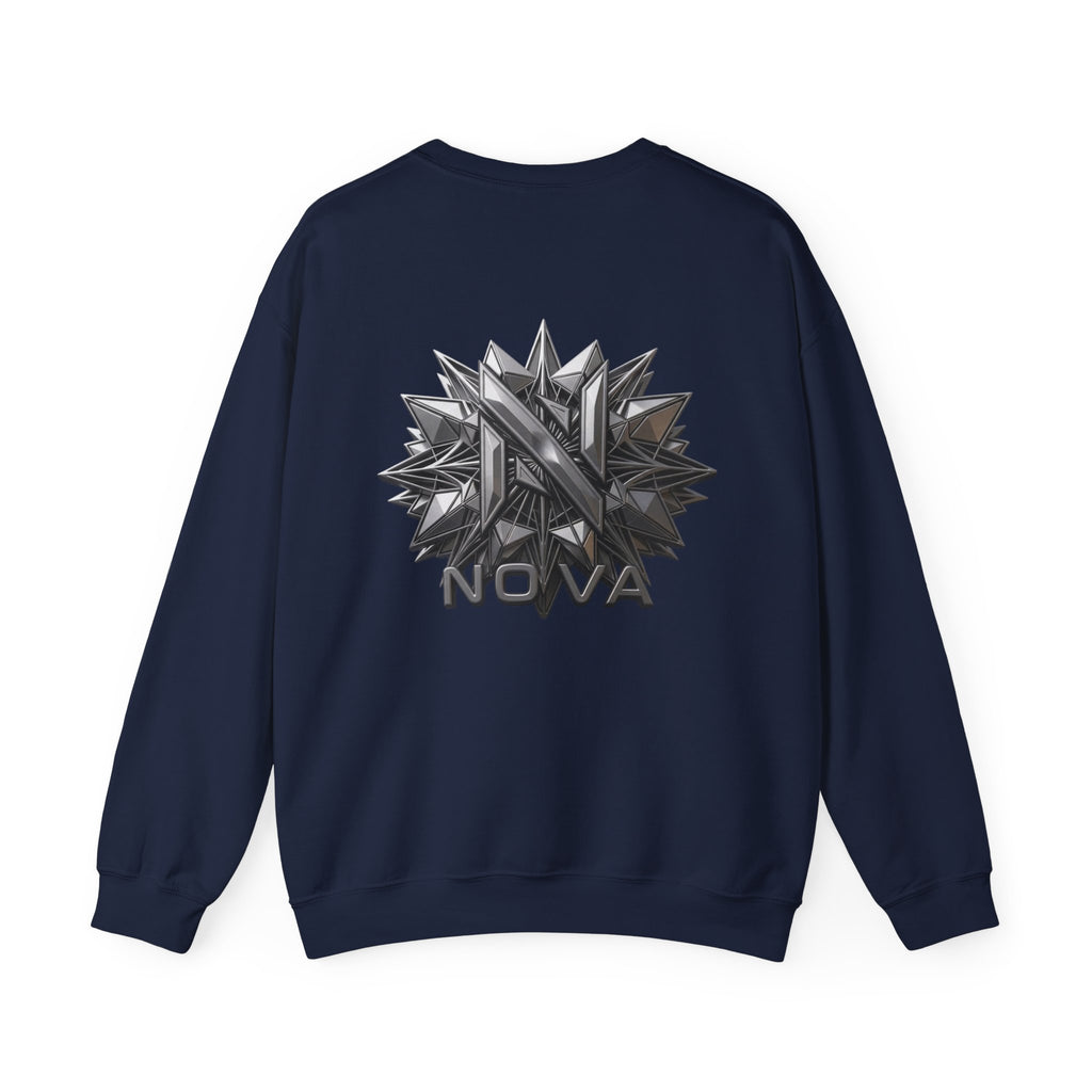 Nova  Crewneck Sweatshirt — Metallic Monogram Graphic