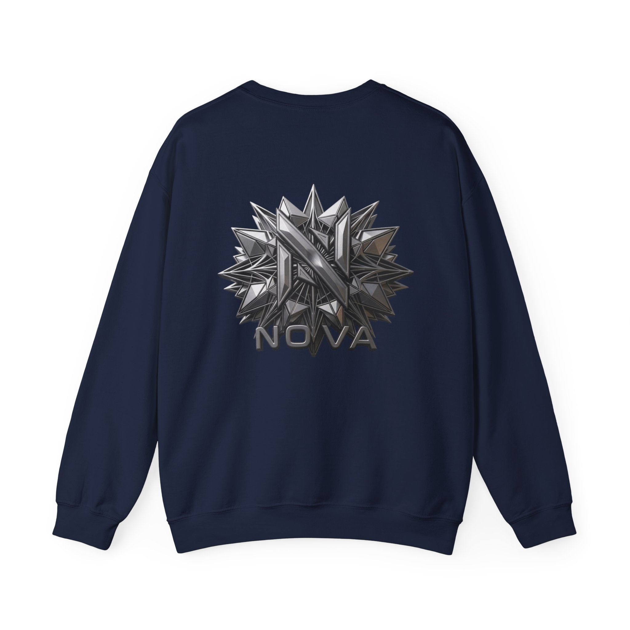 Nova  Crewneck Sweatshirt — Metallic Monogram Graphic