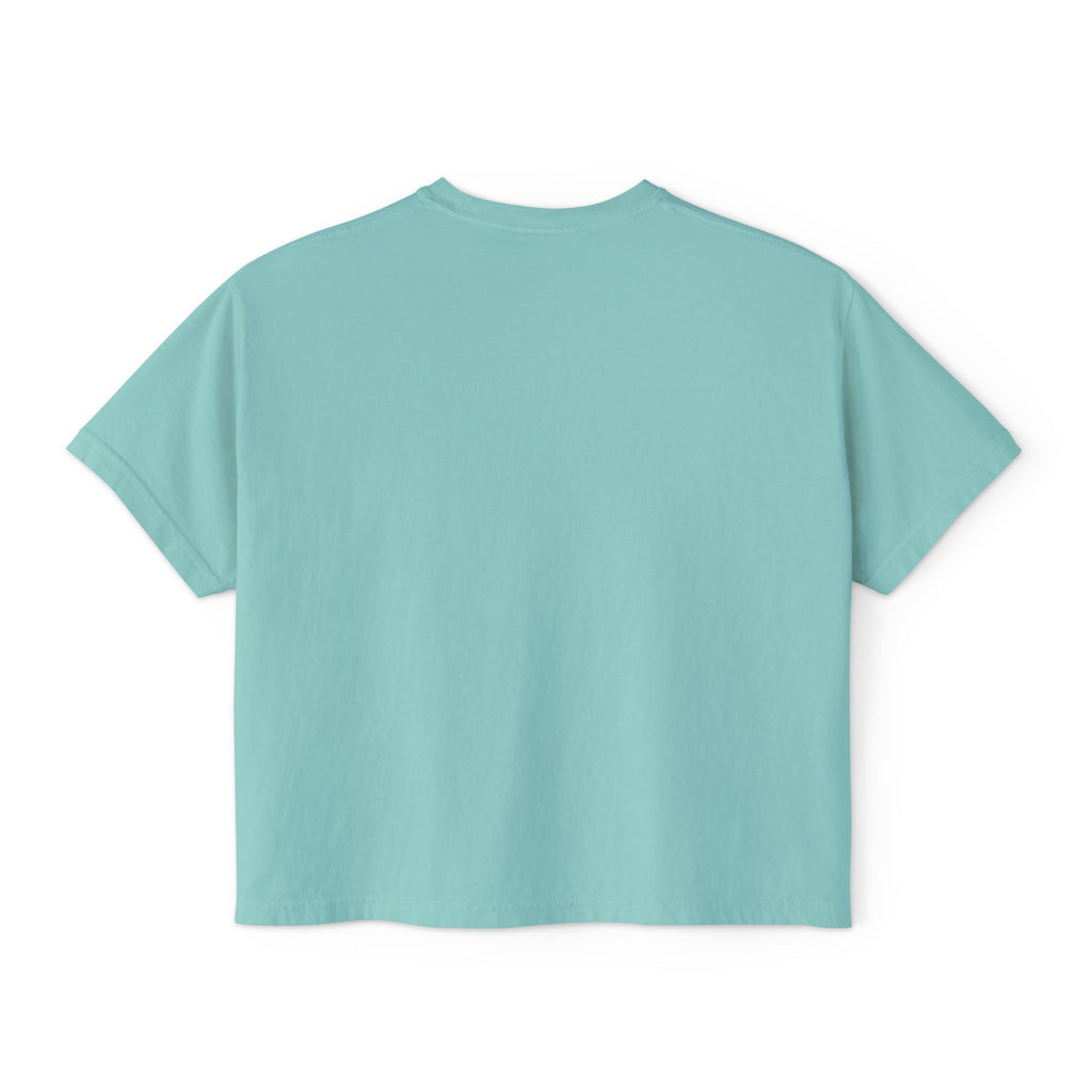 Nova Logo Women's Boxy Tee - Minimalist Graphic Crop T-Shirt