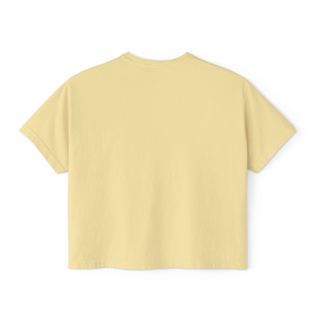Nova Logo Women's Boxy Tee - Minimalist Graphic Crop T-Shirt