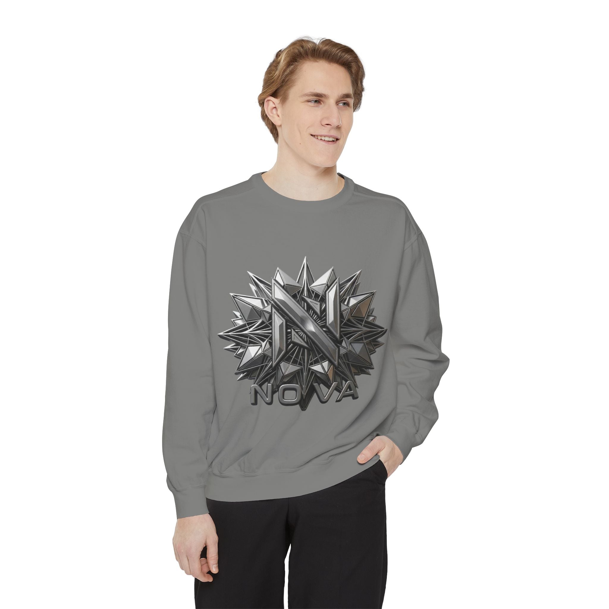 Nova Geometric Star Crewneck Sweatshirt
