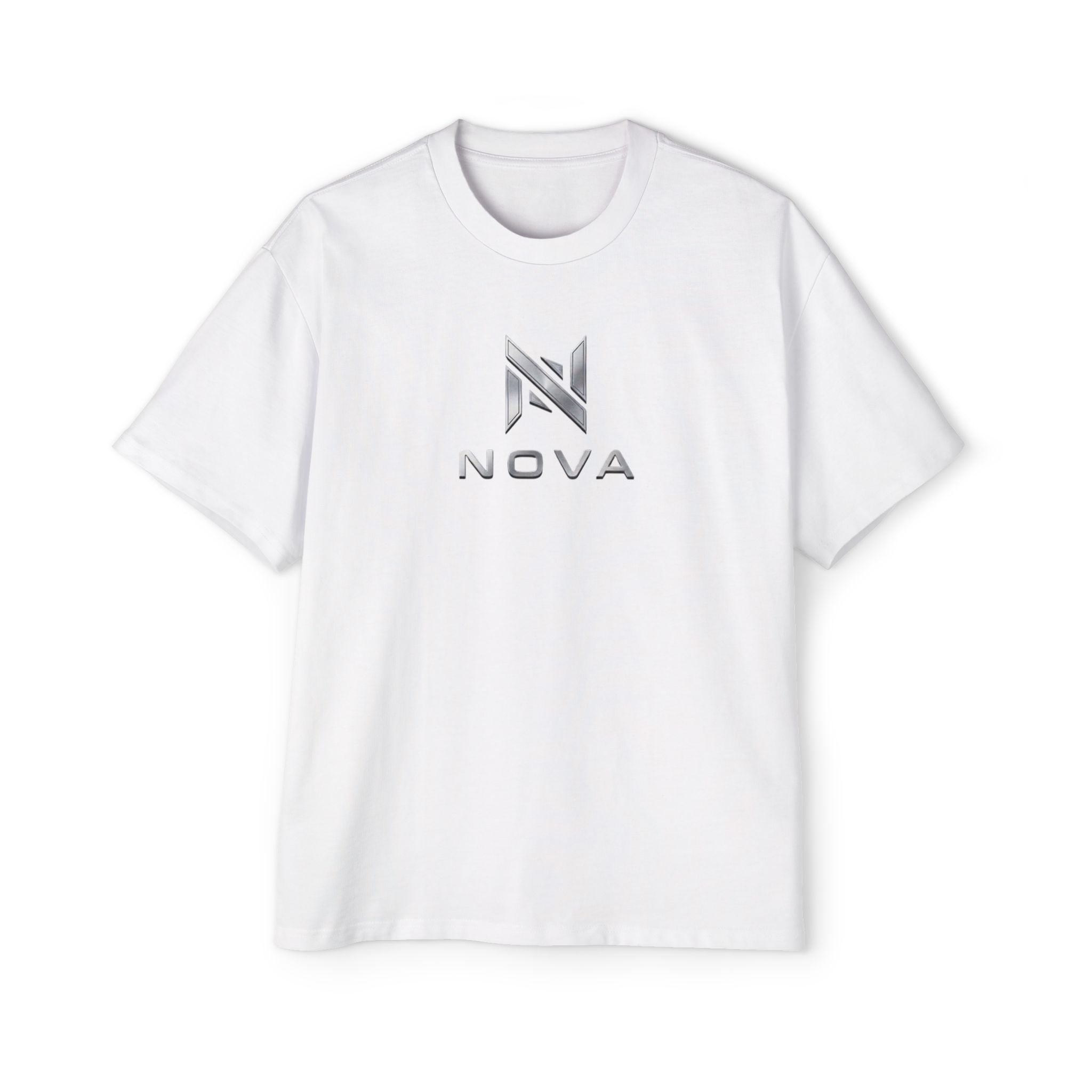Nova  Tee — Minimalist Men's Oversized White T-Shirt