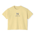 Nova Logo Women's Boxy Tee - Minimalist Graphic Crop T-Shirt